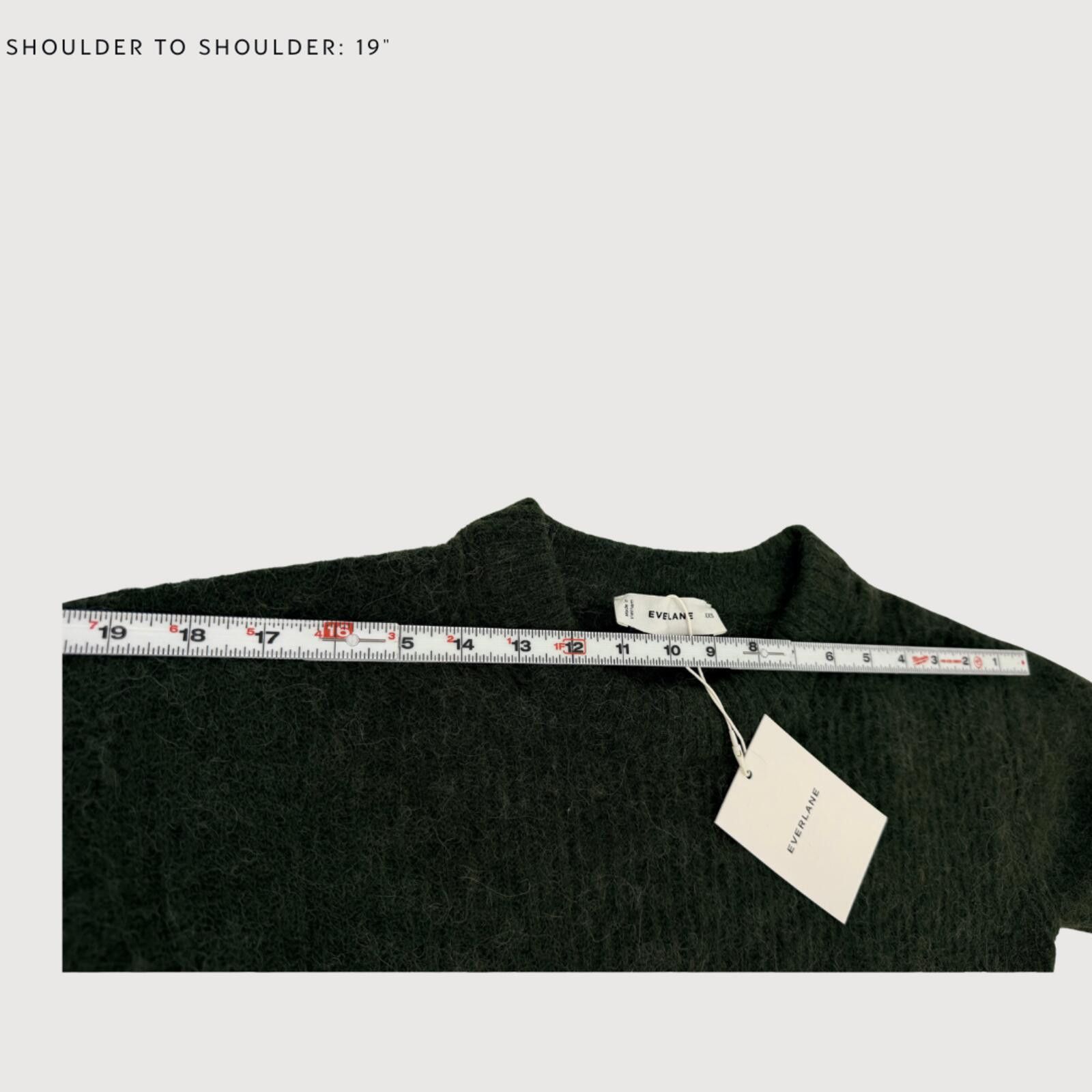 Everlane Everlane Alpaca Cocoon Crew Sweater Olive XXS NWT Size XXS / US 00 / IT 34 - 8 Thumbnail
