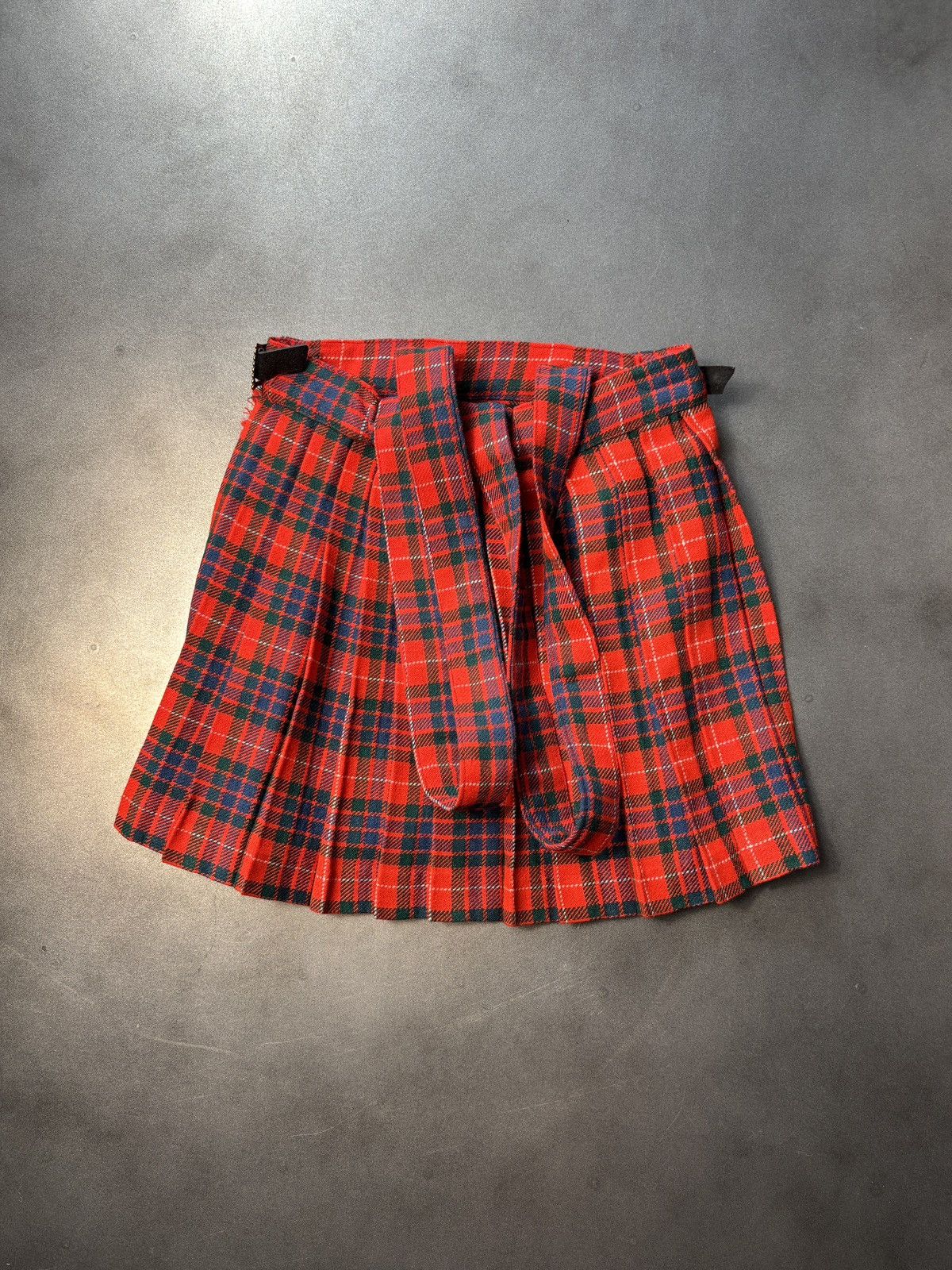 Eaton × Vintage True Vintage Pleated Mini Skirt School Uniform 1950s 1960s Size 22" - 3 Thumbnail