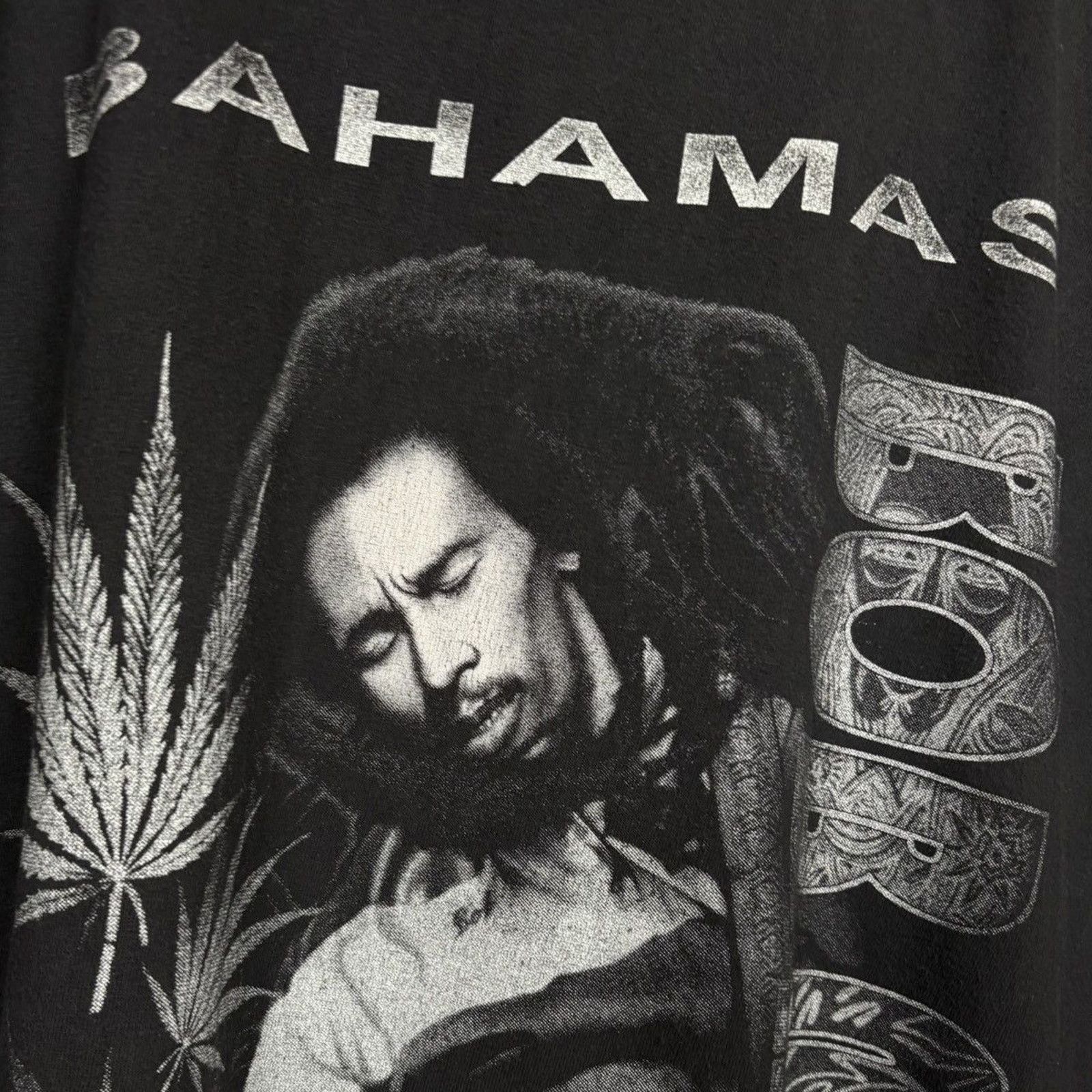 Band Tees × Vintage 🇯🇲BOB MARLEY BAHAMAS T Size US L / EU 52-54 / 3 - 5 Thumbnail