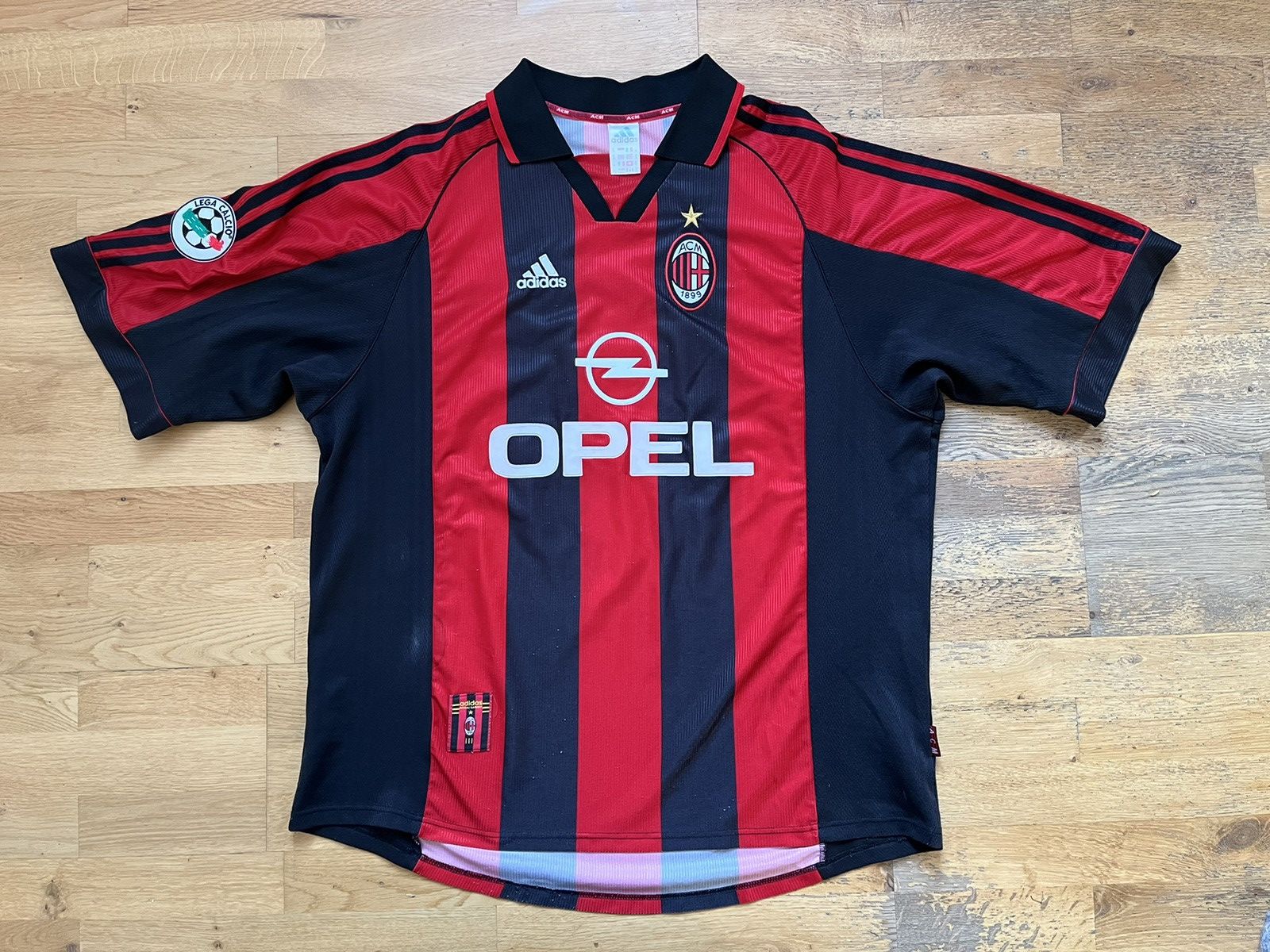 Adidas Adidas AC Milan Shirt Jersey Weah XL baggio Size US XL / EU 56 / 4 - 4 Thumbnail