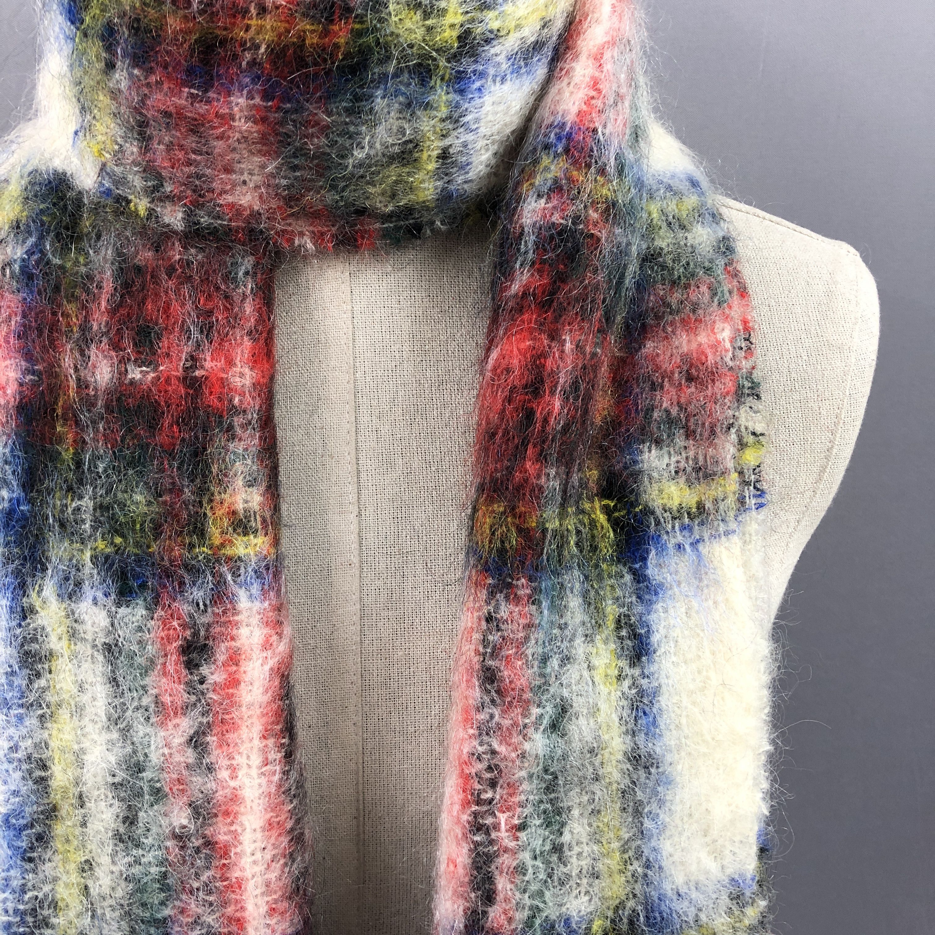 Vintage Vintage Glentana Scarf Scottish Tartan Mohair Wool Scarves Size ONE SIZE - 3 Thumbnail