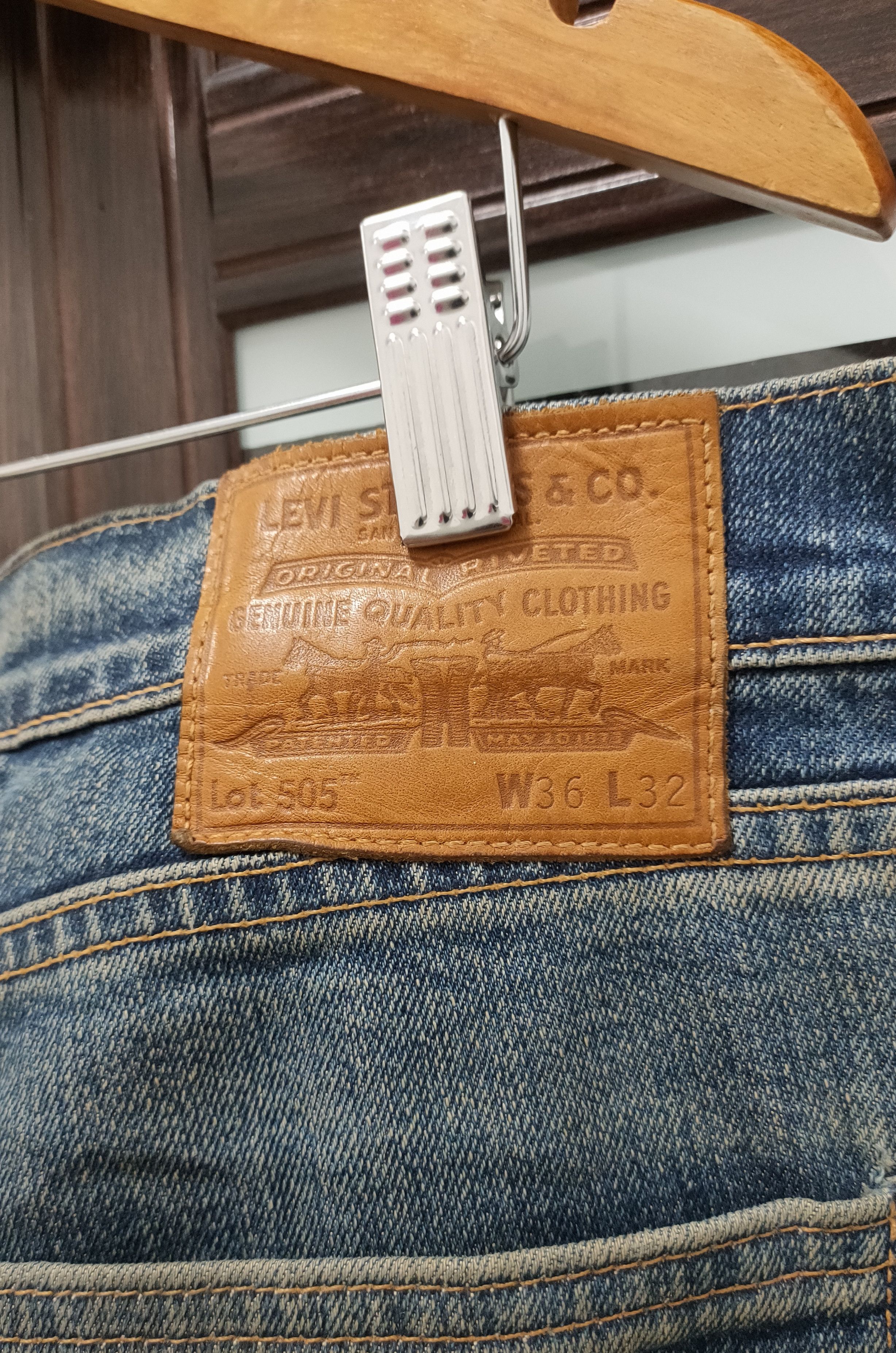 Levi's × Levi's Vintage Clothing 💥Flared Mudwash Levis Big E 505 💥 Size US 38 / EU 54 - 9 Thumbnail