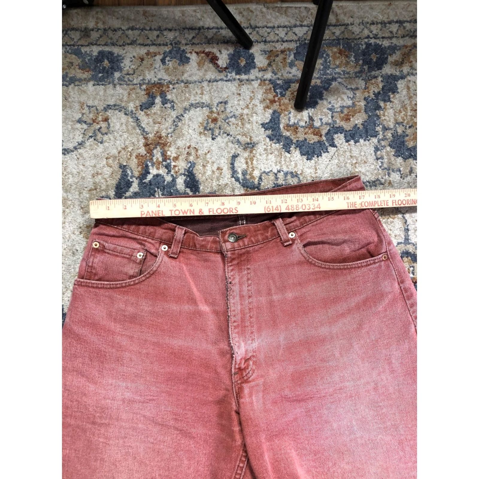 Levi's VINTAGE Levis 560 Denim Shorts Mens 36 Red Relaxed Bermuda Casual Summer Shirt Size US 36 / EU 52 - 7 Thumbnail