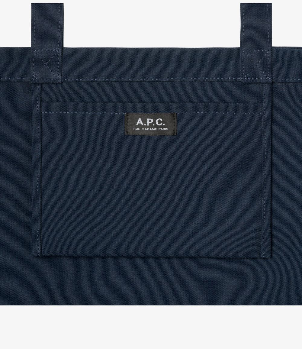 A.P.C. o1mle1125 Size:OS / Unisex Diane Rue Madame Tote Bag in Navy Size ONE SIZE - 3 Thumbnail