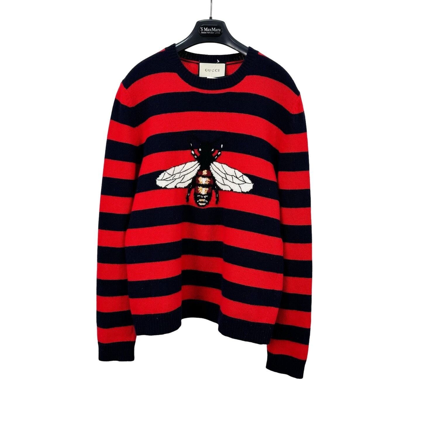 Gucci Gucci Bee Embroidered Striped Sweater Size M Size US M / EU 48-50 / 2 - 1 Thumbnail