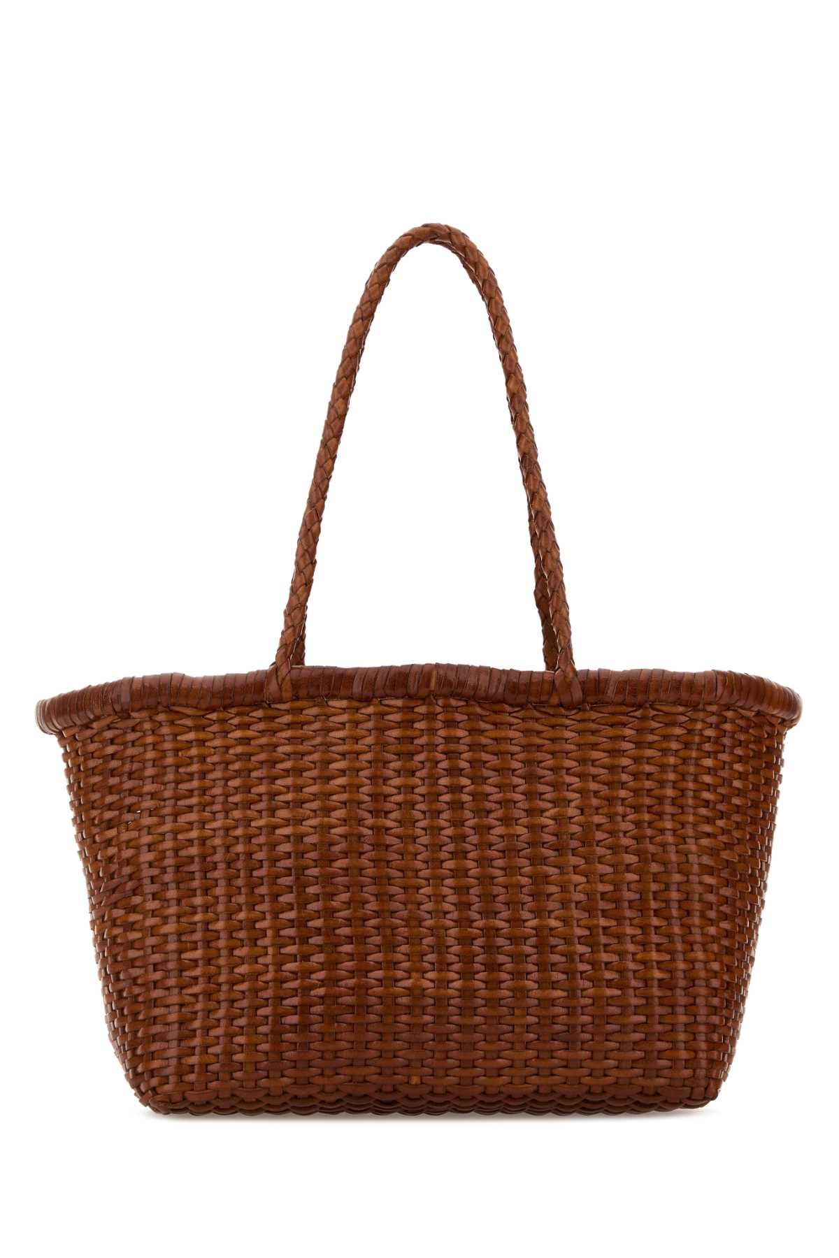 Dragon Diffusion Camel Leather B Weave Bucket Bag Size ONE SIZE - 1 Thumbnail