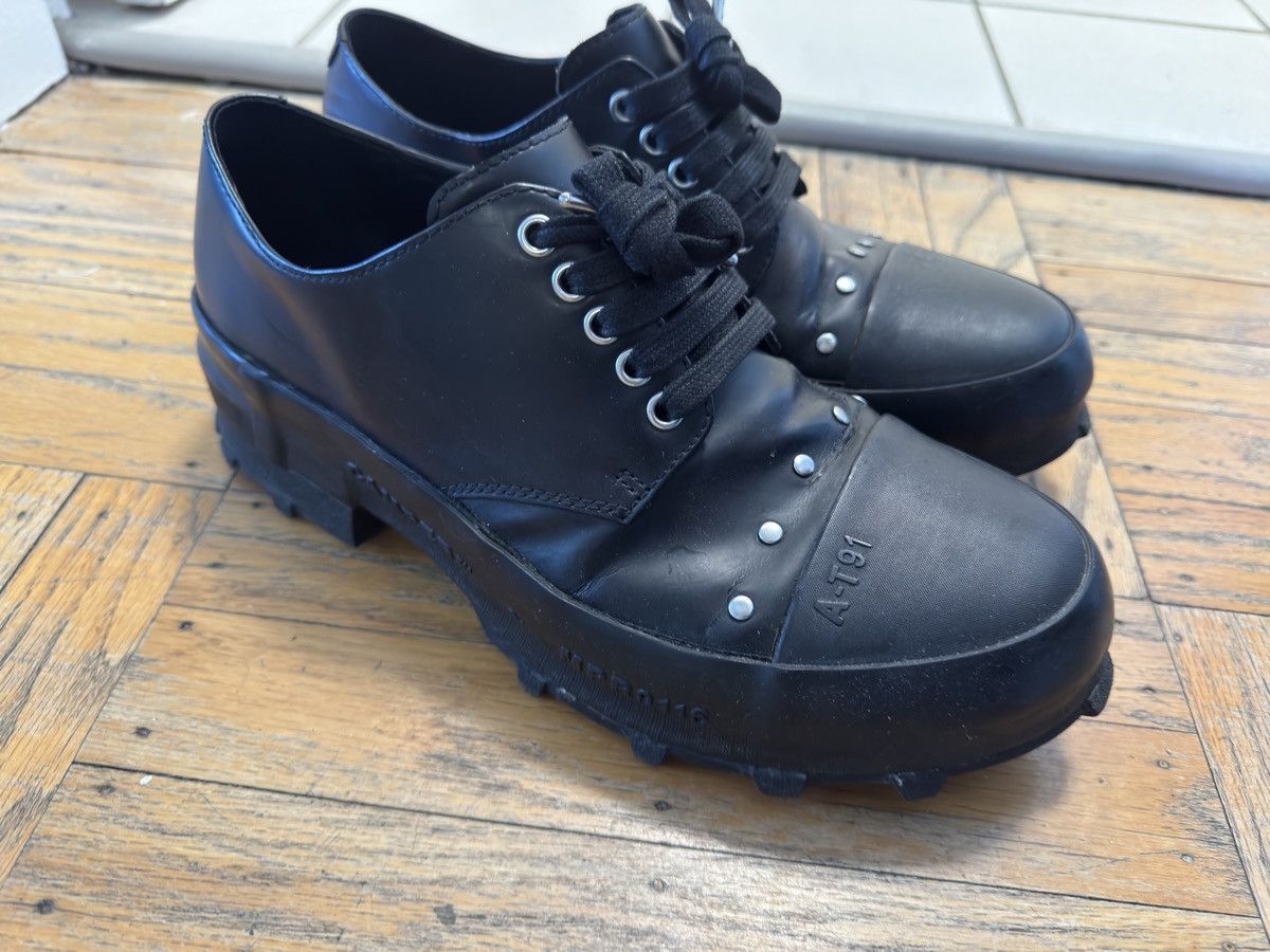 CamperLab CamperLab Traktori Derby Shoes Black Leather Size US 10 / EU 43 - 2 Thumbnail
