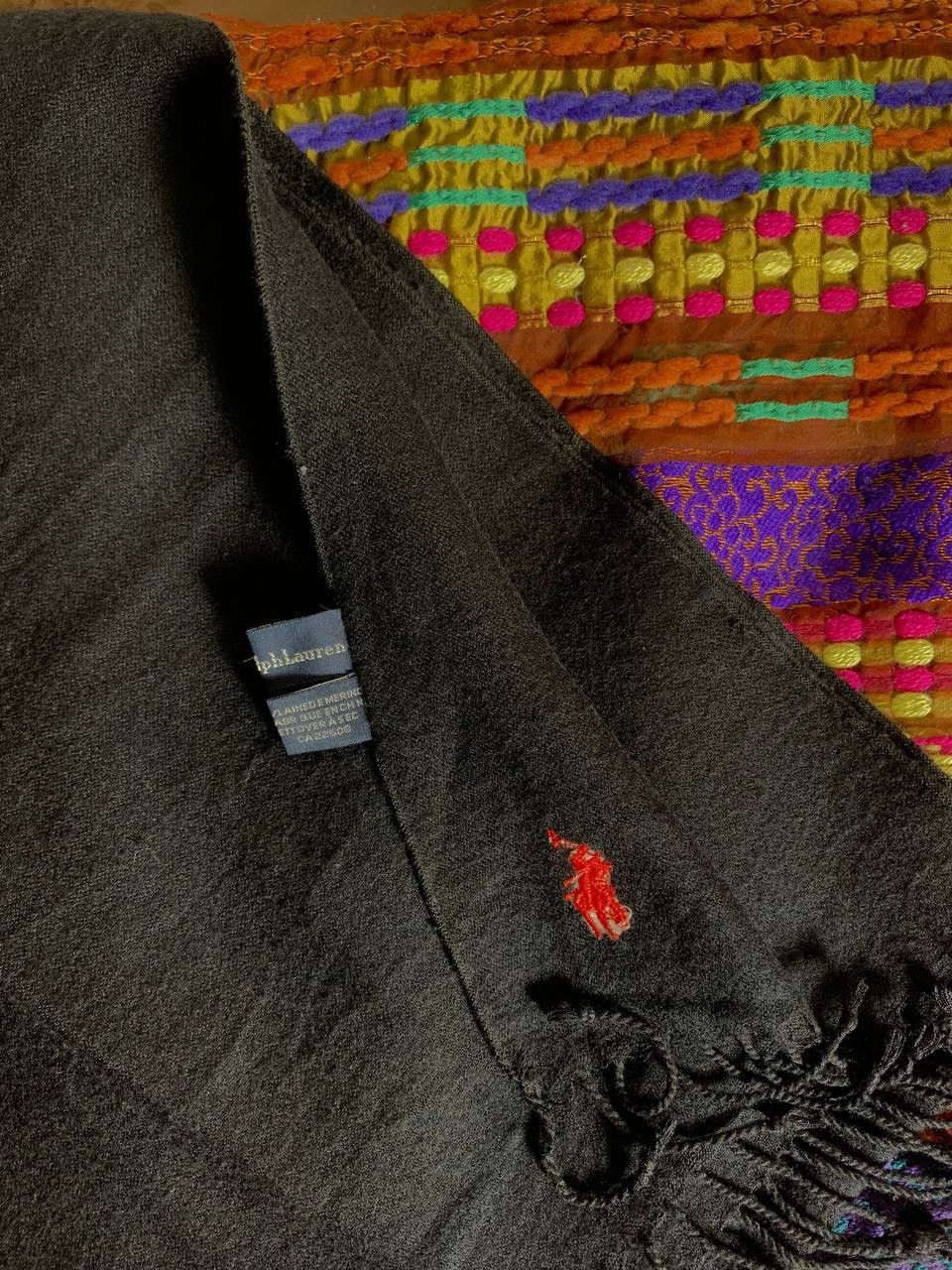Polo Ralph Lauren × Vintage VERY RARE POLO RALPH LAUREN SCARVES WOOL DESIGNER LUXURY 90s Size ONE SIZE - 2 Thumbnail