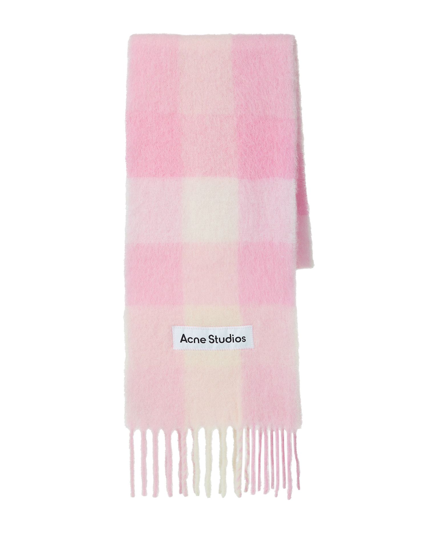 Acne Studios Acne Studios Plaid Fringe Scarf Size ONE SIZE - 1 Thumbnail