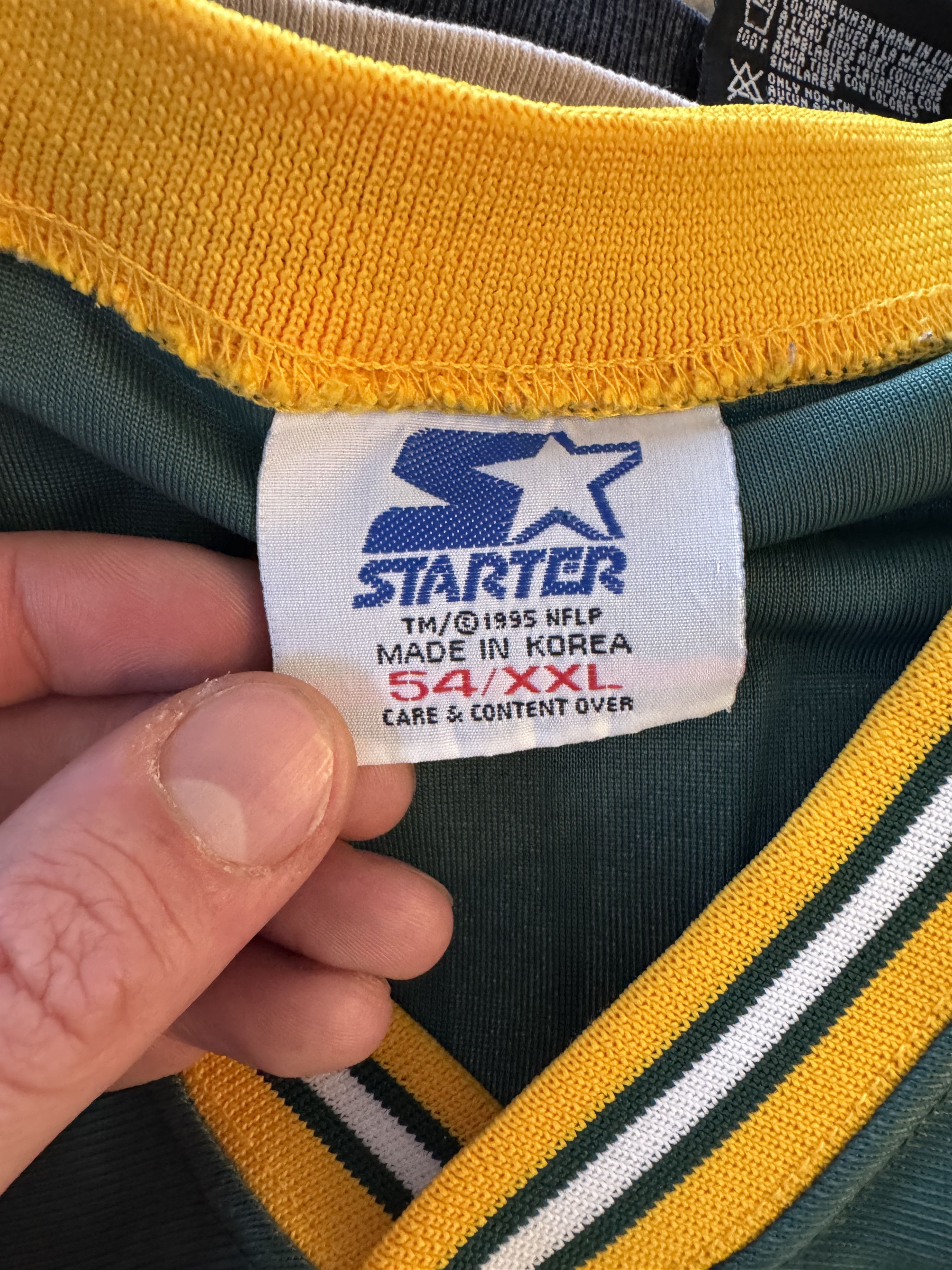 NFL × Starter × Vintage Vintage Starter Brett Favre Green Bay Packers Jersey Size US XXL / EU 58 / 5 - 4 Thumbnail