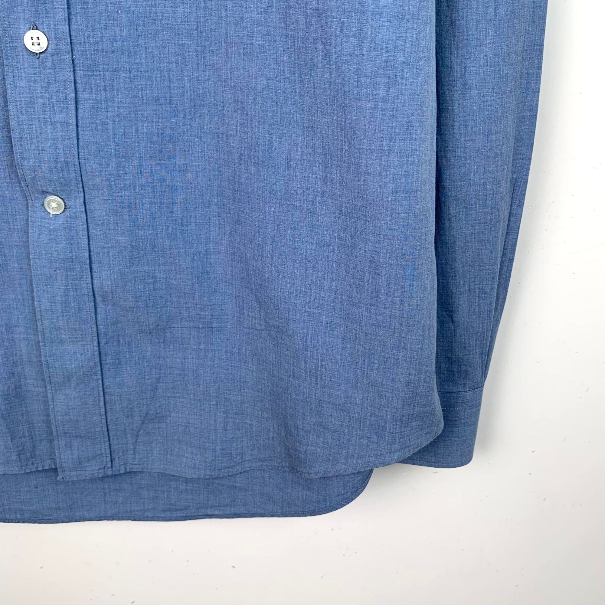 Louis Vuitton Louis Vuitton Blue Logo Cotton Long-Sleeve Shirt (Size M) Size US M / EU 48-50 / 2 - 8 Thumbnail