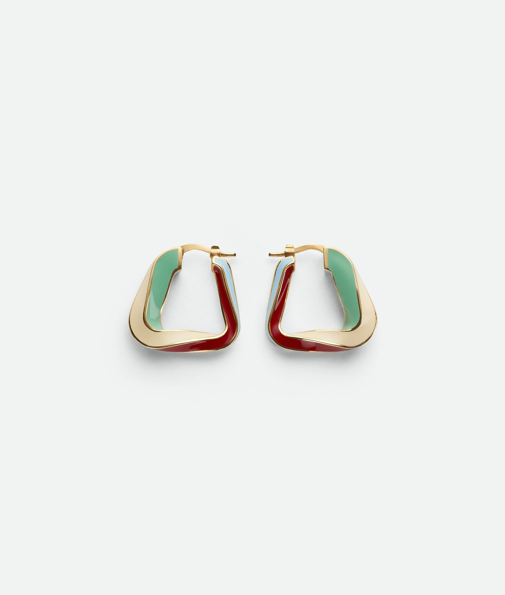 Bottega Veneta o1n1vont0425 Size: OS / Fold Triangle Hoop Earrings Size ONE SIZE - 2 Thumbnail