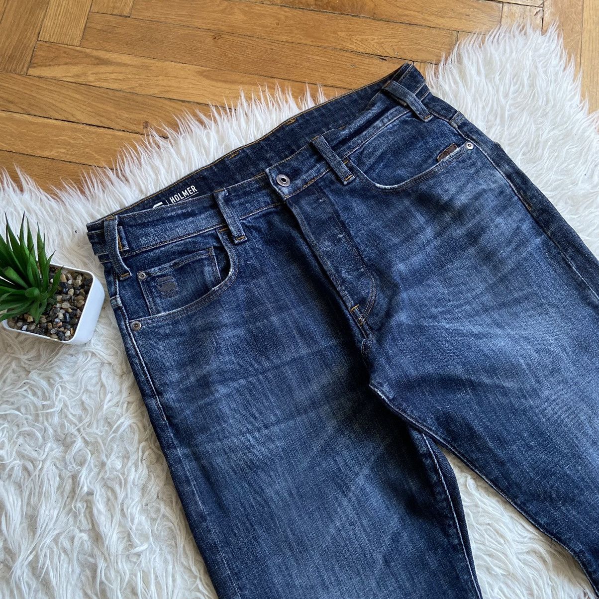 G-Star × Japanese Brand 📌 G Star Raw Holmer Tapered Y2k Denim Jeans Size US 32 / EU 48 - 9 Thumbnail