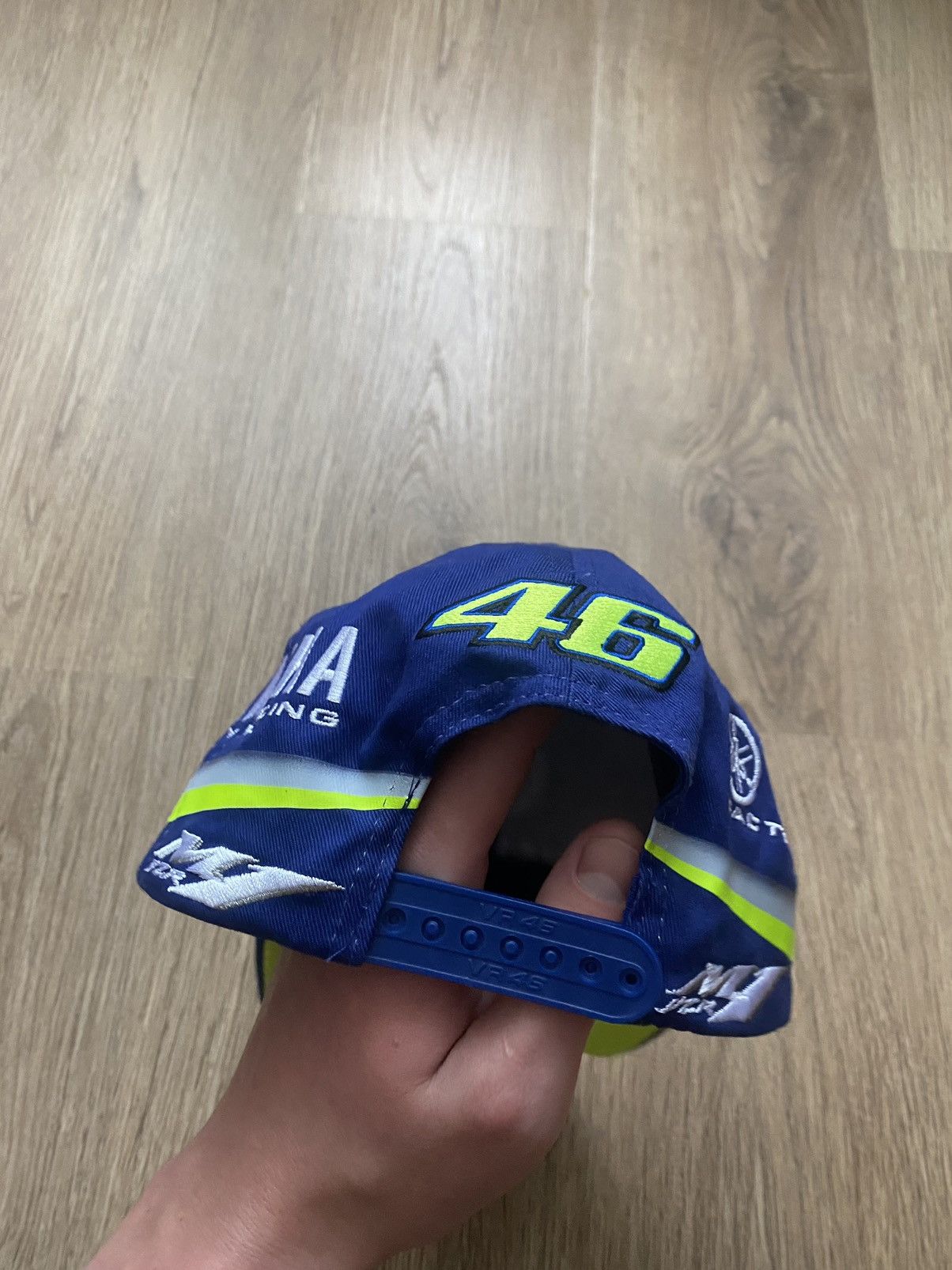 Vintage Vintage Valentino Rossi Y2K Racing Cap 46 Yamaha Racing Size ONE SIZE - 5 Thumbnail