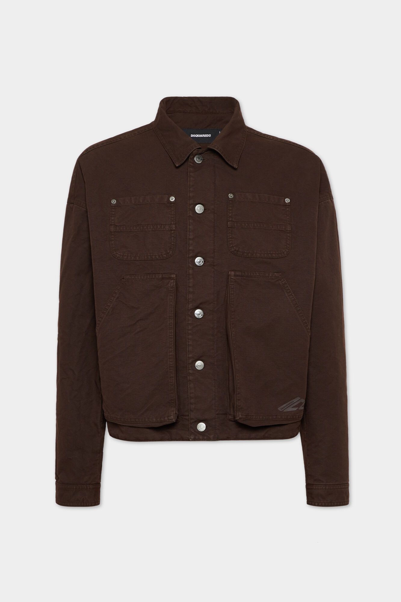 Dsquared2 o1mle0126 Icon New Generation Canvas Utility Jacket in Brown Size US M / EU 48-50 / 2 - 1 Thumbnail