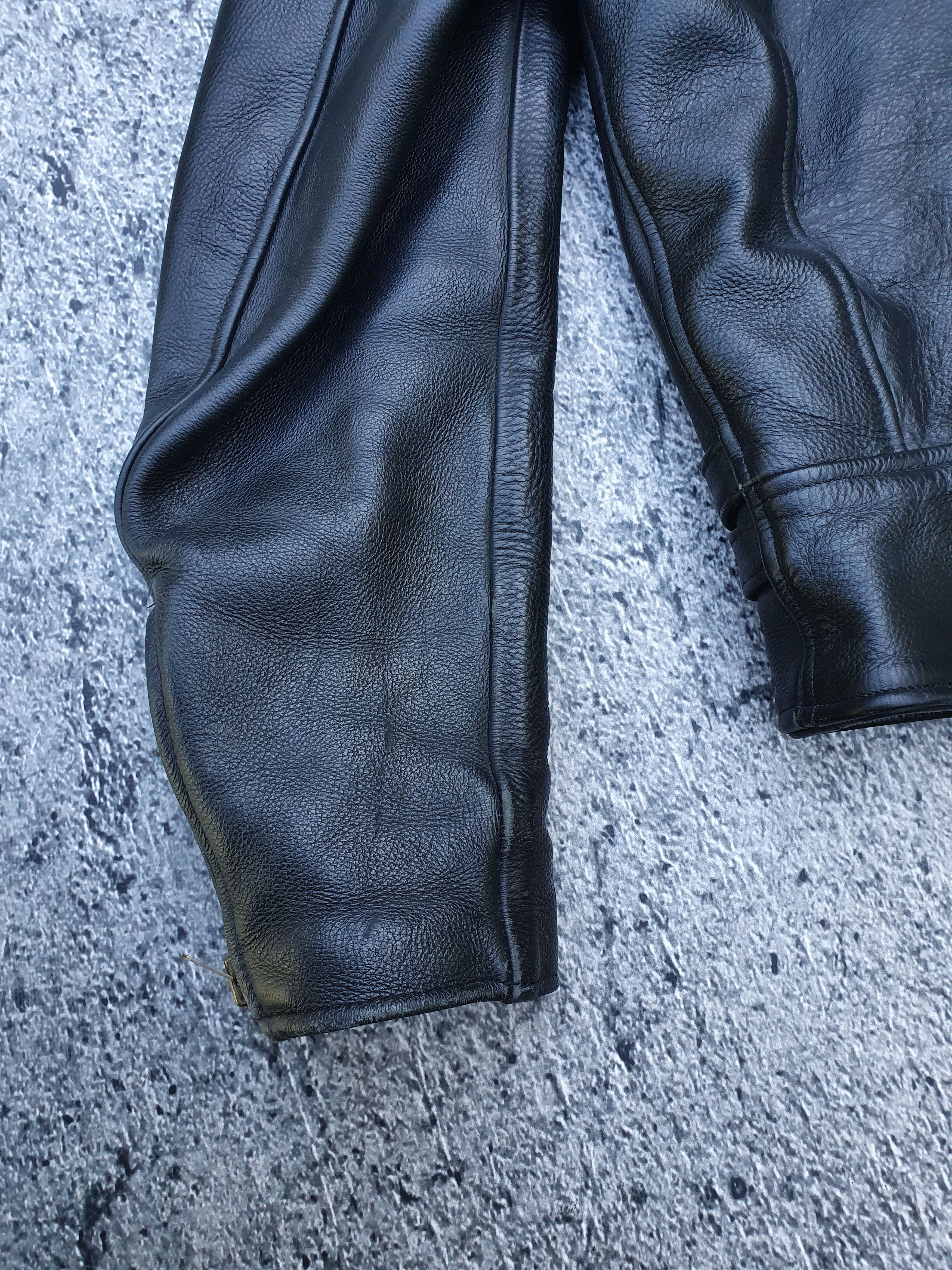Genuine Leather Vintage ramones biker leather jacket Size US M / EU 48-50 / 2 - 11 Thumbnail
