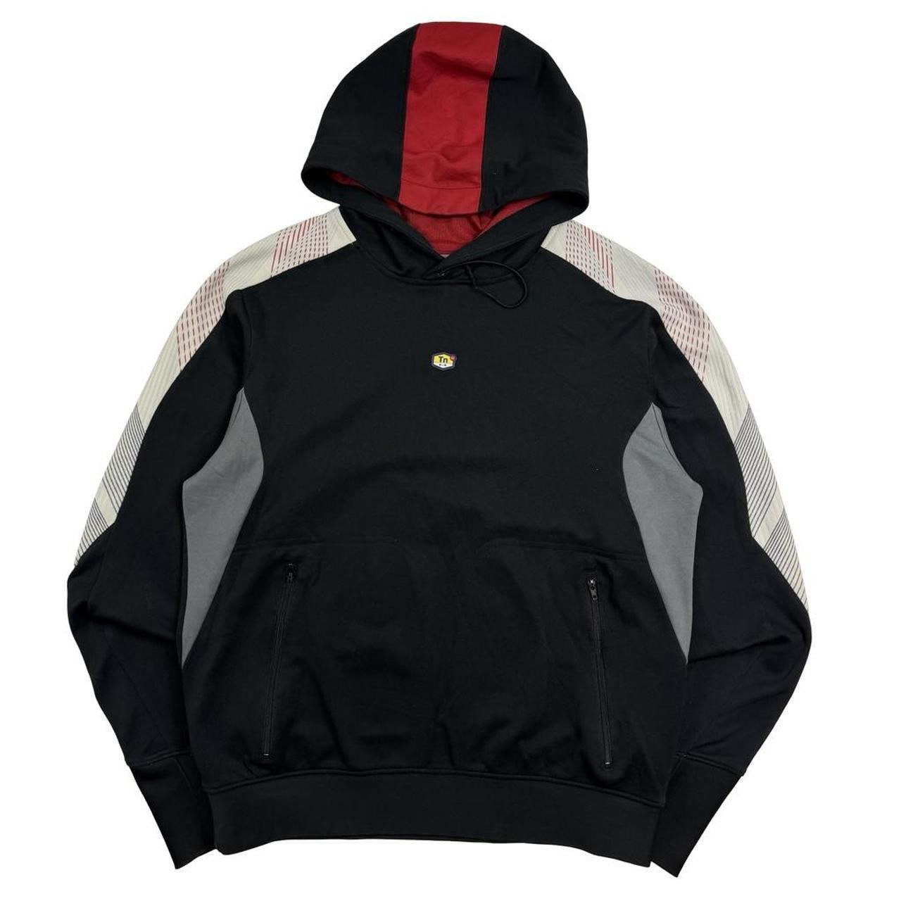 Nike Vintage 2000s Nike TN Laser Hoodie Black & Red - Small Size US S / EU 44-46 / 1 - 1 Thumbnail