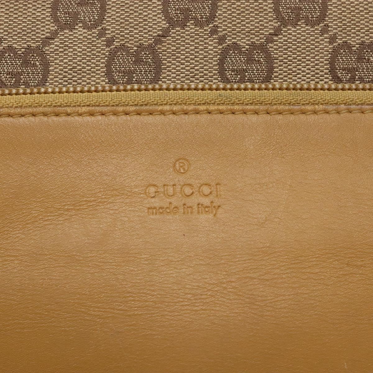 Gucci GUCCI GG Canvas Tote Bag Beige Silver 019 019 Size ONE SIZE - 16 Thumbnail