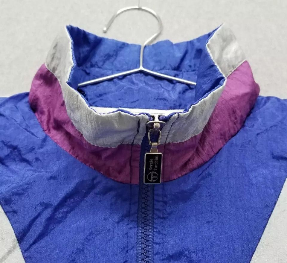 Sergio Tacchini Vintage Sergio Tacchini Jacket Womens 38 Blue Full Zip Size 4XL / US 24-26 - 5 Thumbnail