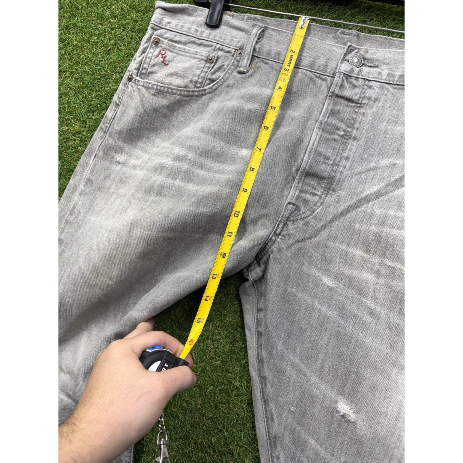 Polo Ralph Lauren Polo Ralph Lauren Jeans Slim Straight Varick Mens 40x30 Denim 5-Pocket Gray Large Size US L / EU 52-54 / 3 - 3 Thumbnail