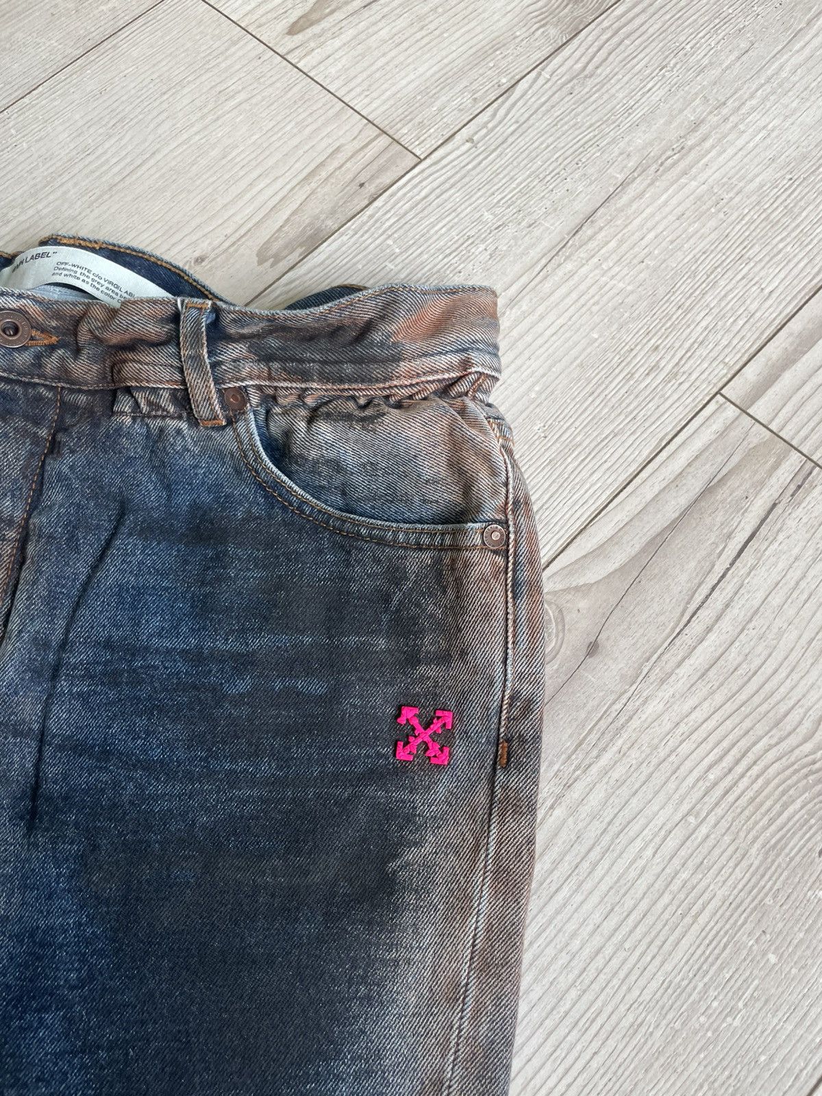 Off-White Off-White Oil-washed denim pants Size US 34 / EU 50 - 6 Thumbnail