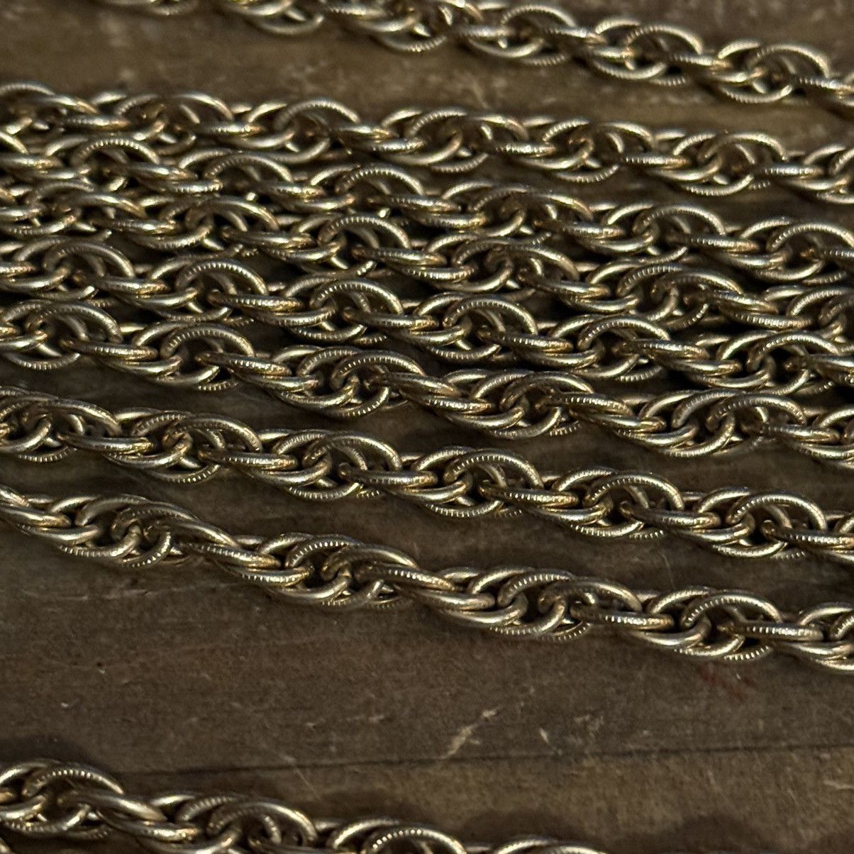 Vintage Vintage long gold tone chunky rope chain necklace Size ONE SIZE - 4 Thumbnail