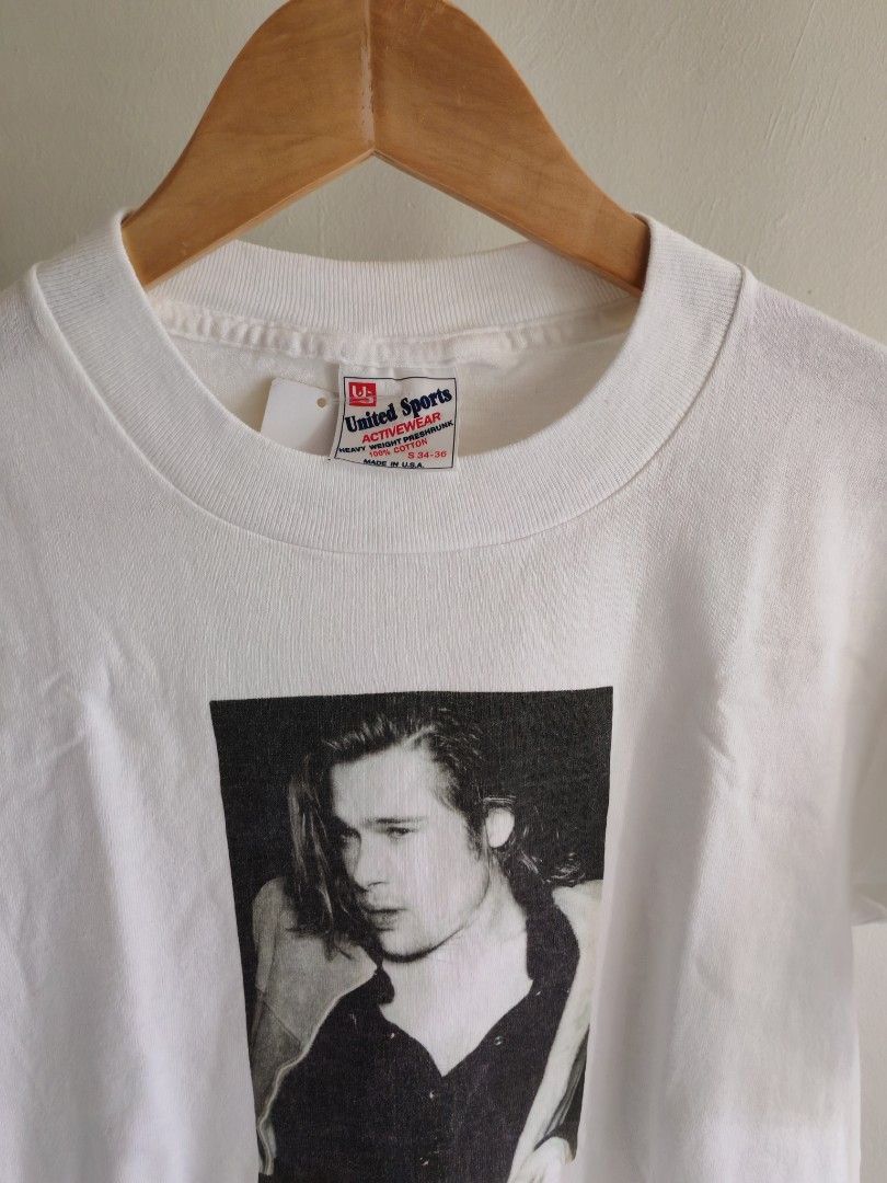 Rap Tees Brad Pitt Photo Tee – Vintage United Sports – Size S Size US S / EU 44-46 / 1 - 3 Thumbnail