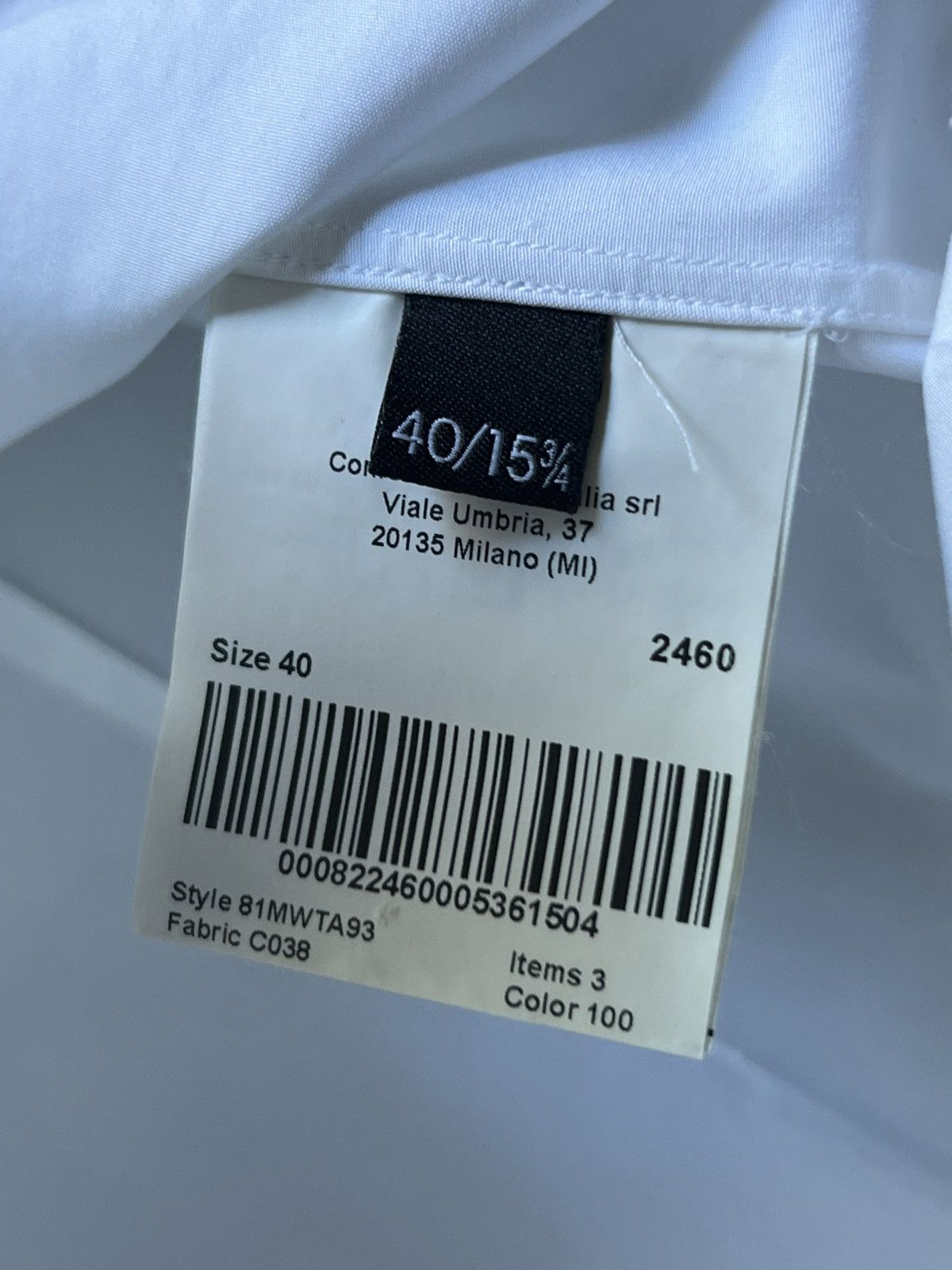 Calvin Klein 205W39NYC Arrow Lapel Collar Shirt Size US M / EU 48-50 / 2 - 5 Thumbnail