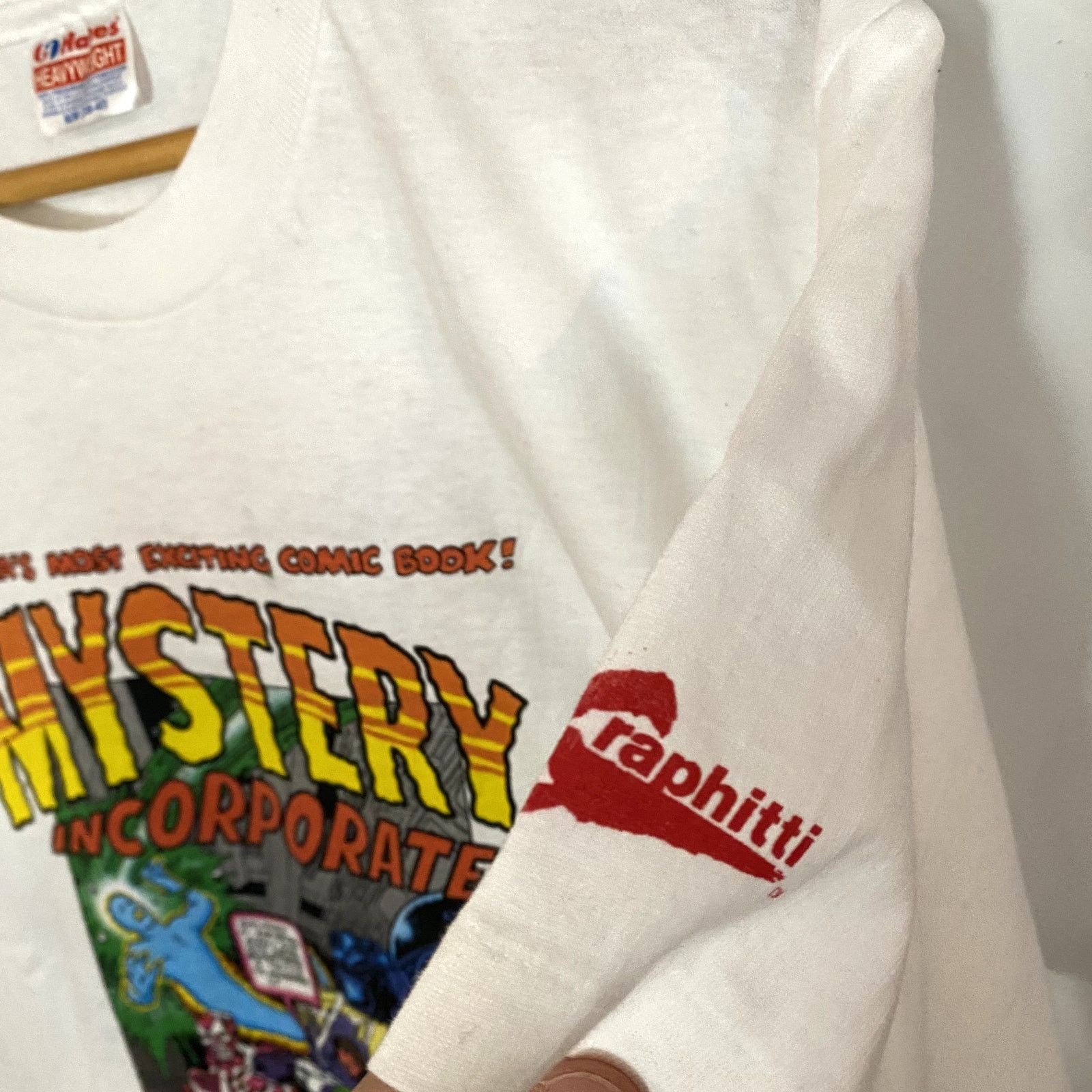 Hanes × Vintage Vintage Mystery Incorporated T-Shirt Comic Graphitti 1993 Size US M / EU 48-50 / 2 - 7 Thumbnail