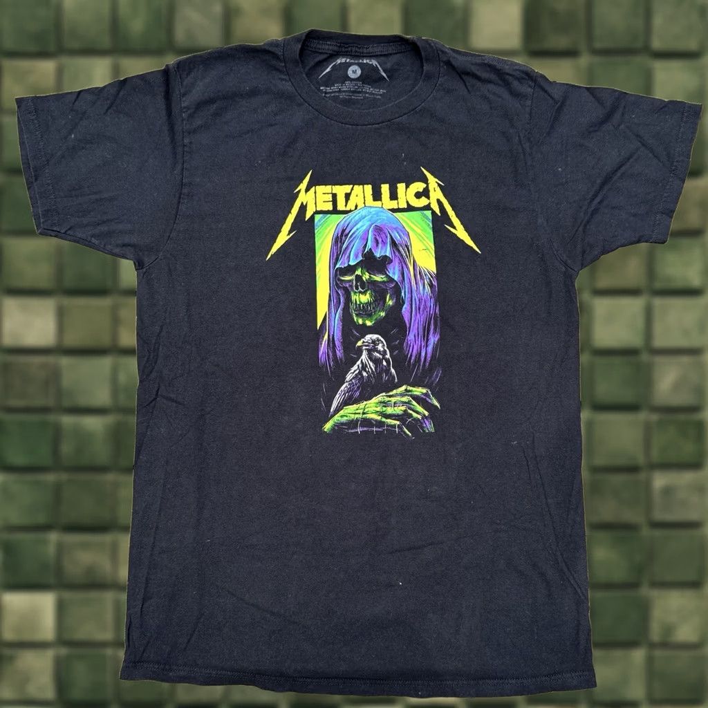 Vintage Metallica Shirt T-Shirt Black Adult Medium Grim Reaper Licensed Merch Mens Band 2022 Size US M / EU 48-50 / 2 - 1 Thumbnail