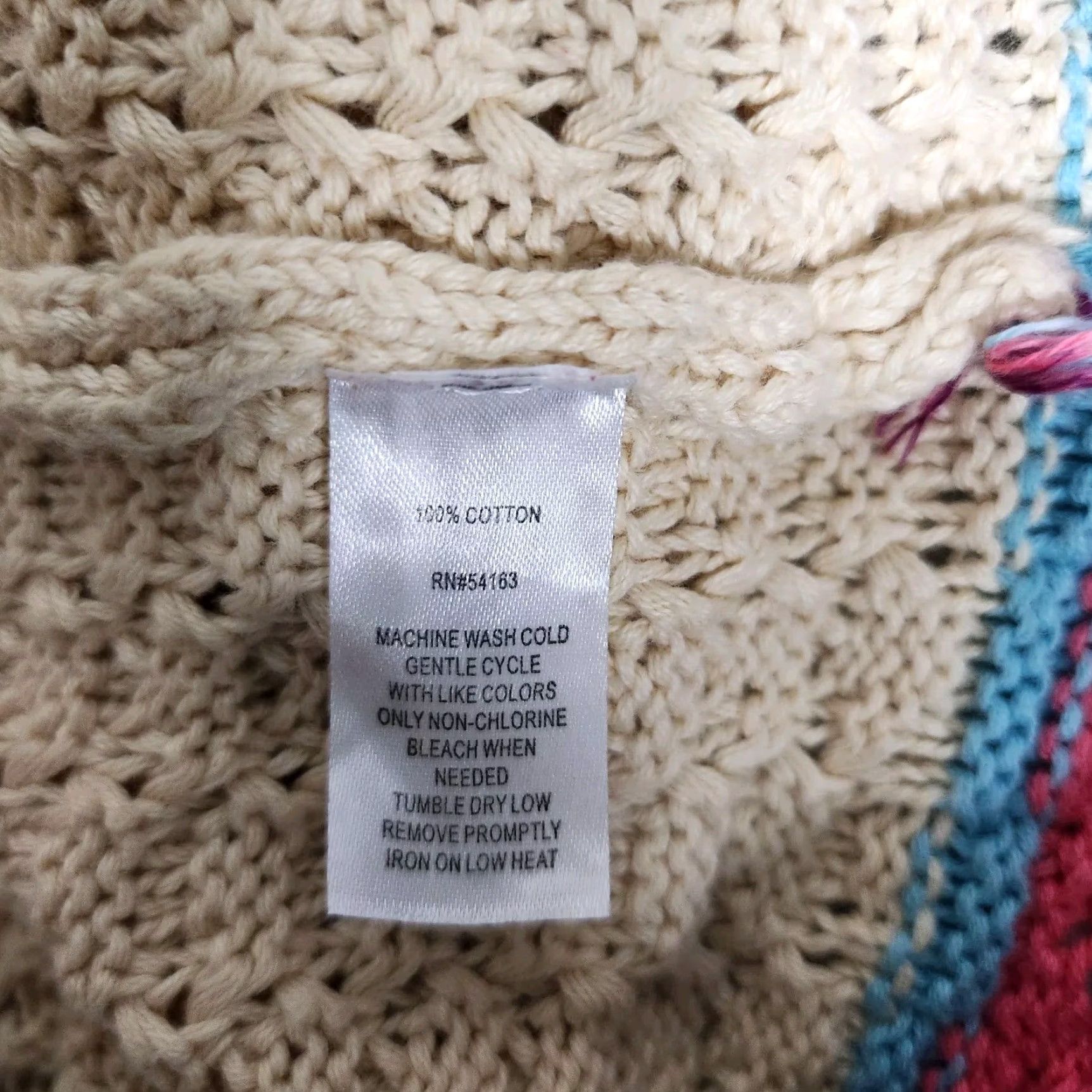 Vintage Marc New York Womens Tank Top-Size L Beige Cropped Boho Crochet Striped 70s Hippie Festival Womens Size L / US 10 / IT 46 - 7 Thumbnail