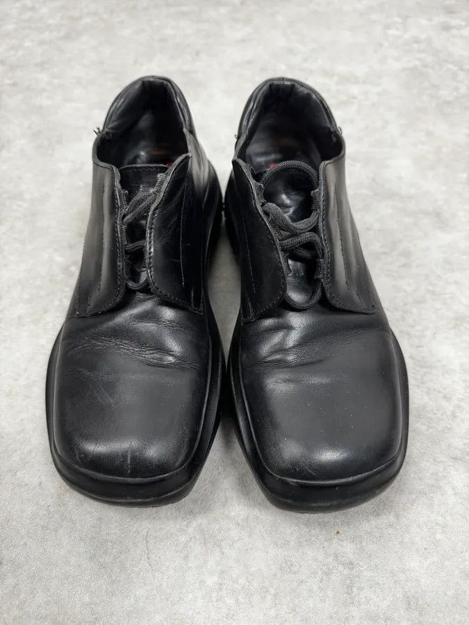 Prada FW1999 Prada Vibram Black Leather Shoes Size US 8.5 / IT 38.5 - 3 Thumbnail