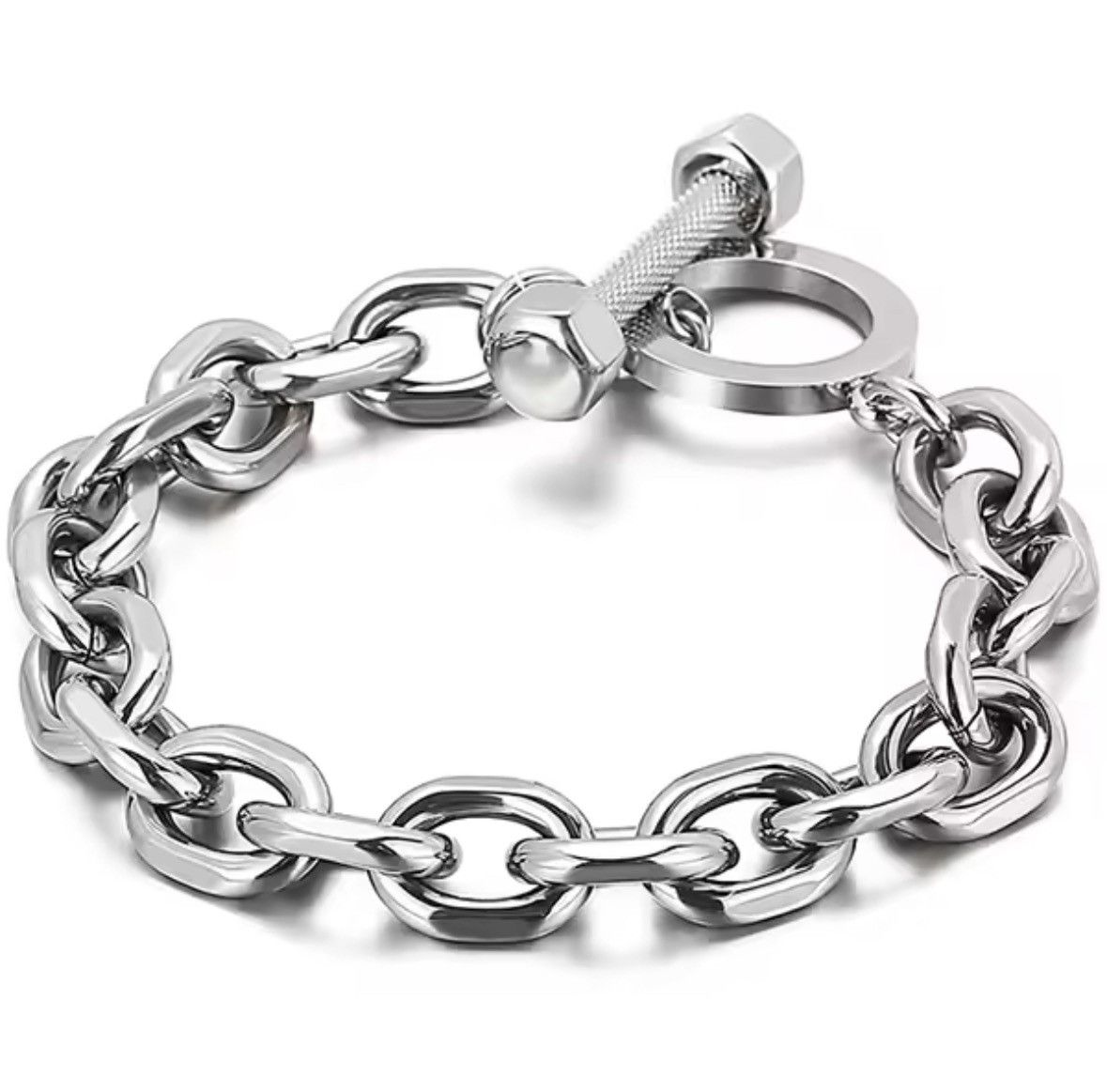 Japanese Brand × Jewelry Silver Mens Link Chain Bracelets Size ONE SIZE - 1 Thumbnail
