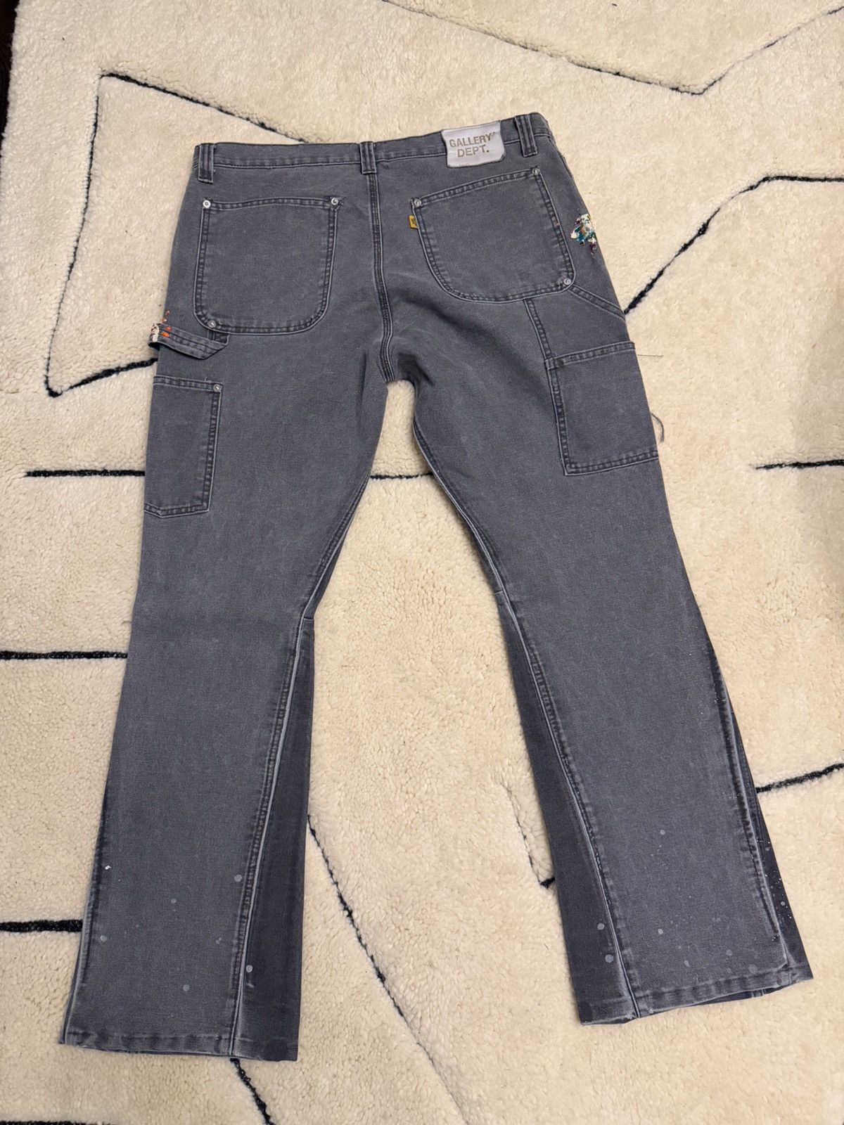 Gallery Dept. Gallery Dept Grey Carpenter Paint Splatter Pants Size 37 Size US 37 - 13 Thumbnail