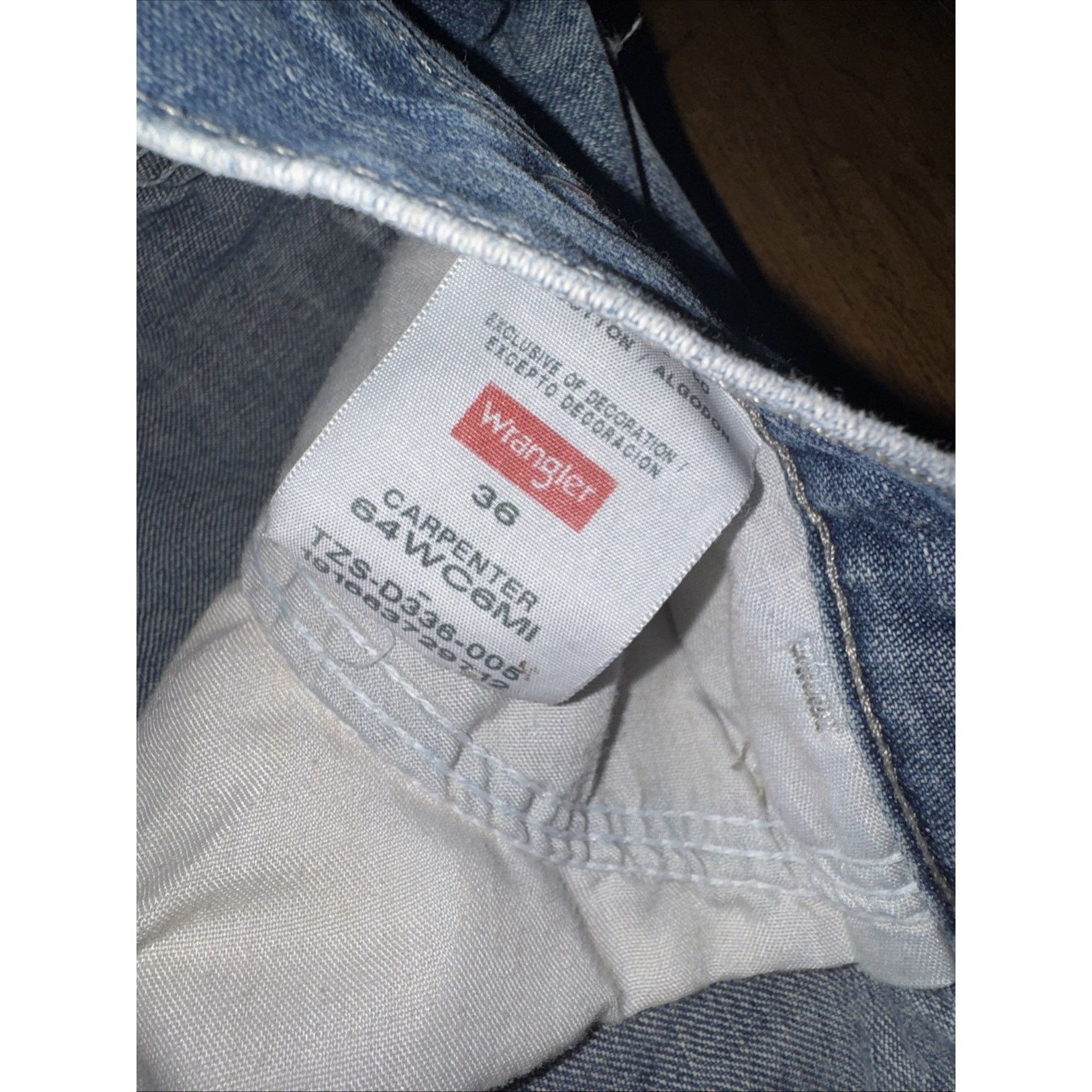 Vintage × Wrangler Wrangler Jean Shorts Men’s 36x12 Dark Wash Carpenter Size US 36 / EU 52 - 3 Thumbnail
