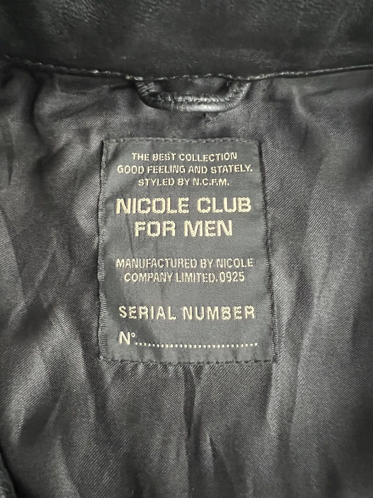 HIDEAWAYS Nicole Club for Men Leather Sheepskin Bono Biker Jacket Size US M / EU 48-50 / 2 - 9 Thumbnail