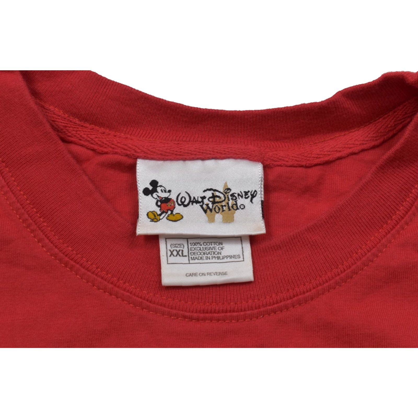 Disney Walt Disney World Mickey Mouse and Friends Embroidered Red T-Shirt XXL Men Crew Neck Short Sleeve Cotton Embroidered Disney Shirt 2XL Top Size US XXL / EU 58 / 5 - 2 Thumbnail