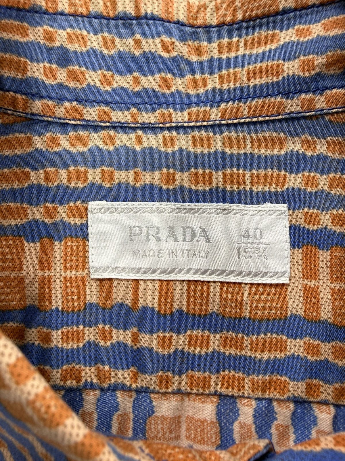 Prada Prada S/S’08 Sambalpuri Pattern Shirt Size US M / EU 48-50 / 2 - 9 Thumbnail