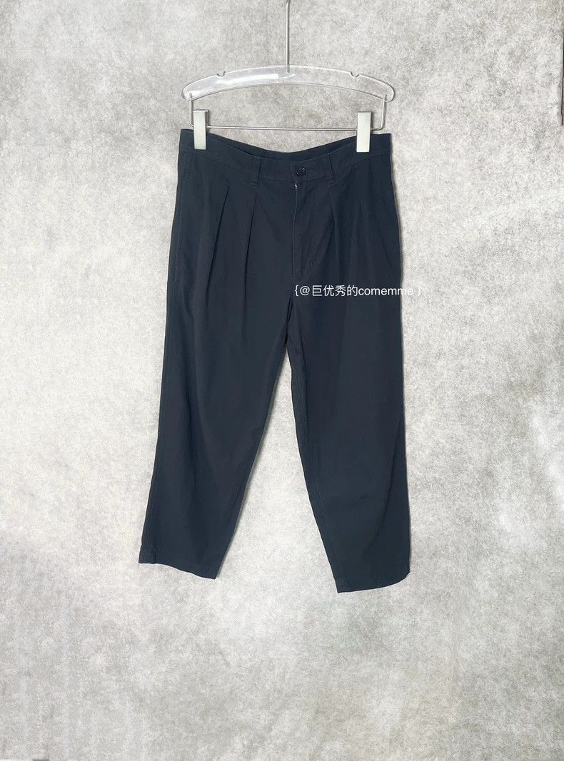 Comme des Garcons Comme des Garcons size S Dark gray blue retro cropped pant Size 23" - 1 Thumbnail