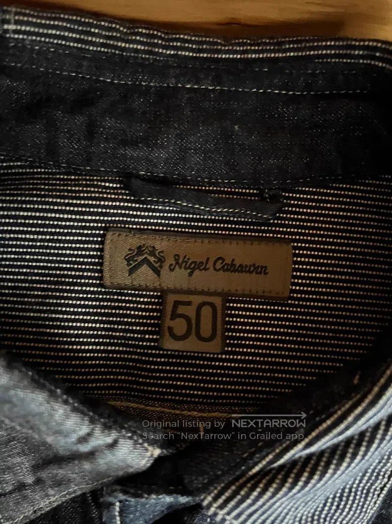 Nigel Cabourn Nigel Cabourn Blue dye patchwork work shirt Size US M / EU 48-50 / 2 - 8 Thumbnail