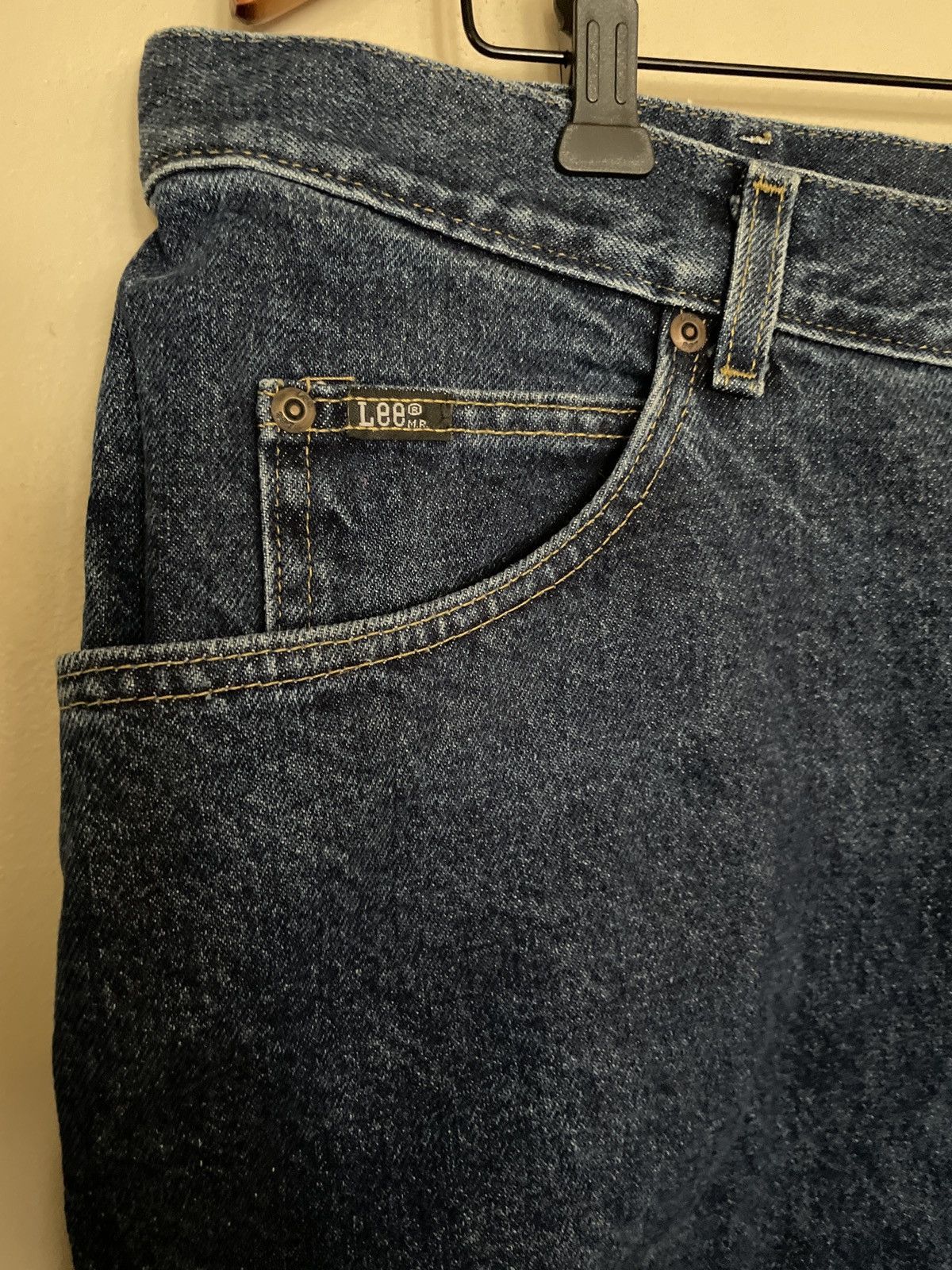 Lee × Vintage Lee BLUE Jean Shorts Jorts 40 vintage denim 100% cotton 🔥🇺🇸 Size US 40 / EU 56 - 5 Thumbnail