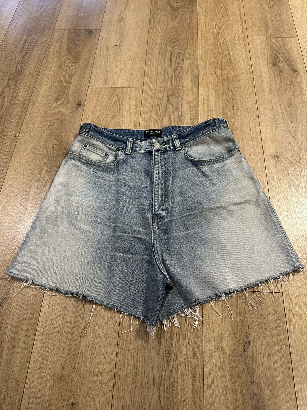 Balenciaga denim shorts
