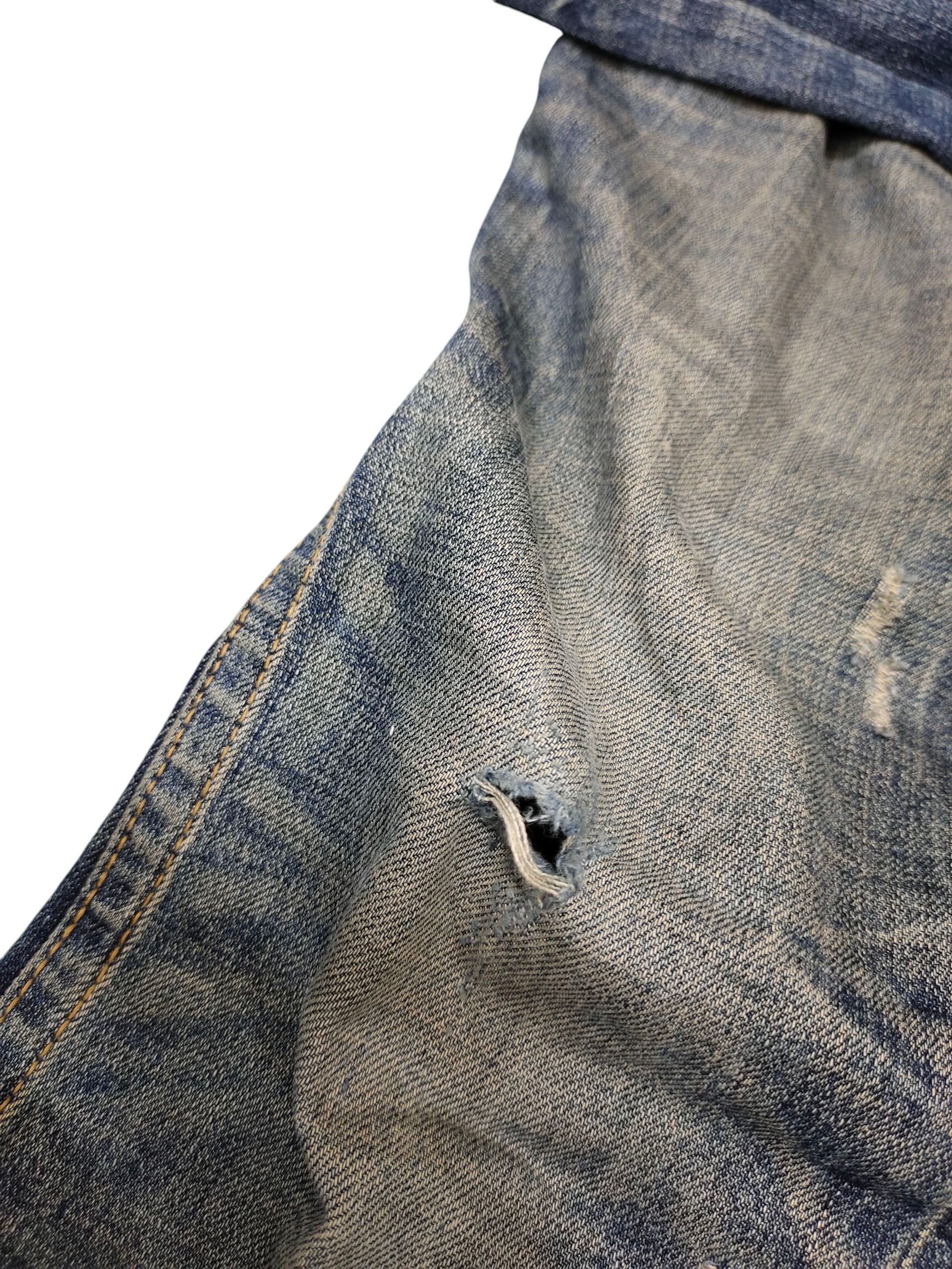 Le Grande Bleu (L.G.B.) Flare Jeans Red Pepper Embroid Distress Bootcut Low Rise Y2k Size US 27 - 16 Thumbnail