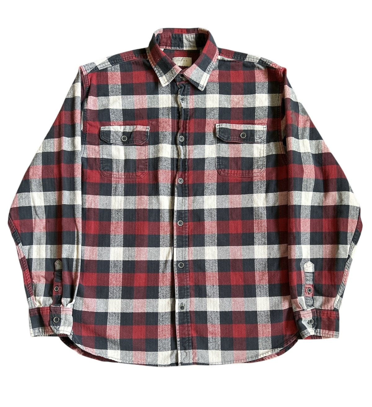 JACHS NY Jachs Men's Brawny Plaid Flannel Button Up Shirt Size: XL Size US XL / EU 56 / 4 - 1 Thumbnail
