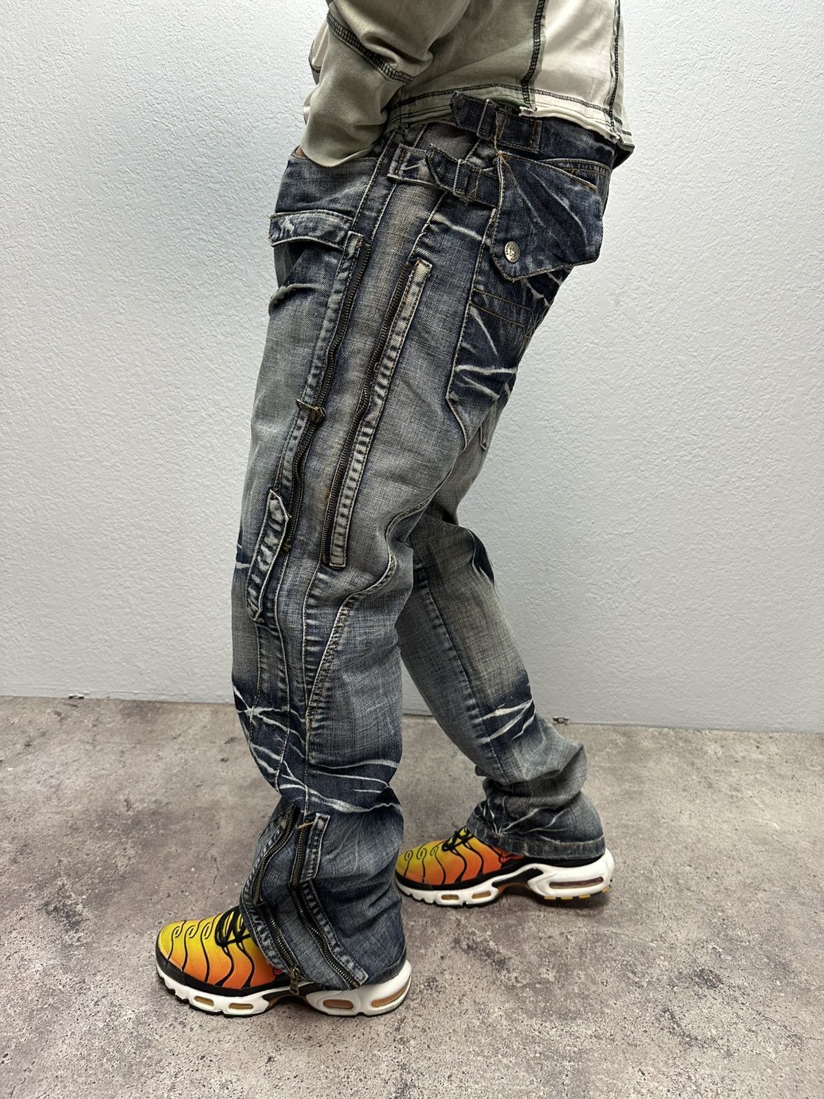 Other Vintage Junya Watanabe Balenciaga Style Denim Jeans Y2K Size US 34 / EU 50 - 3 Thumbnail