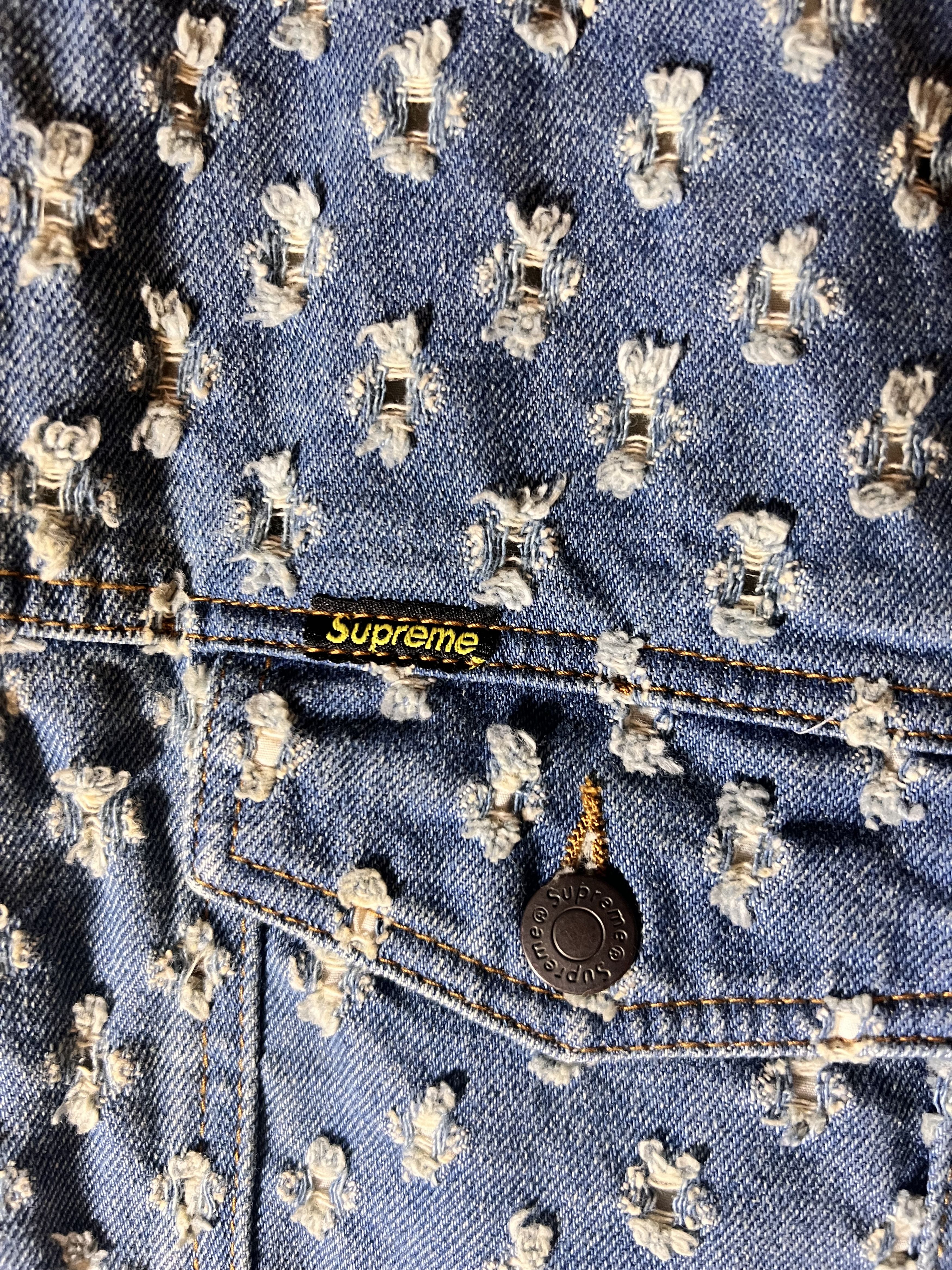 Other Supreme Hole Punch Denim Trucker Jacket Size US XL / EU 56 / 4 - 3 Thumbnail