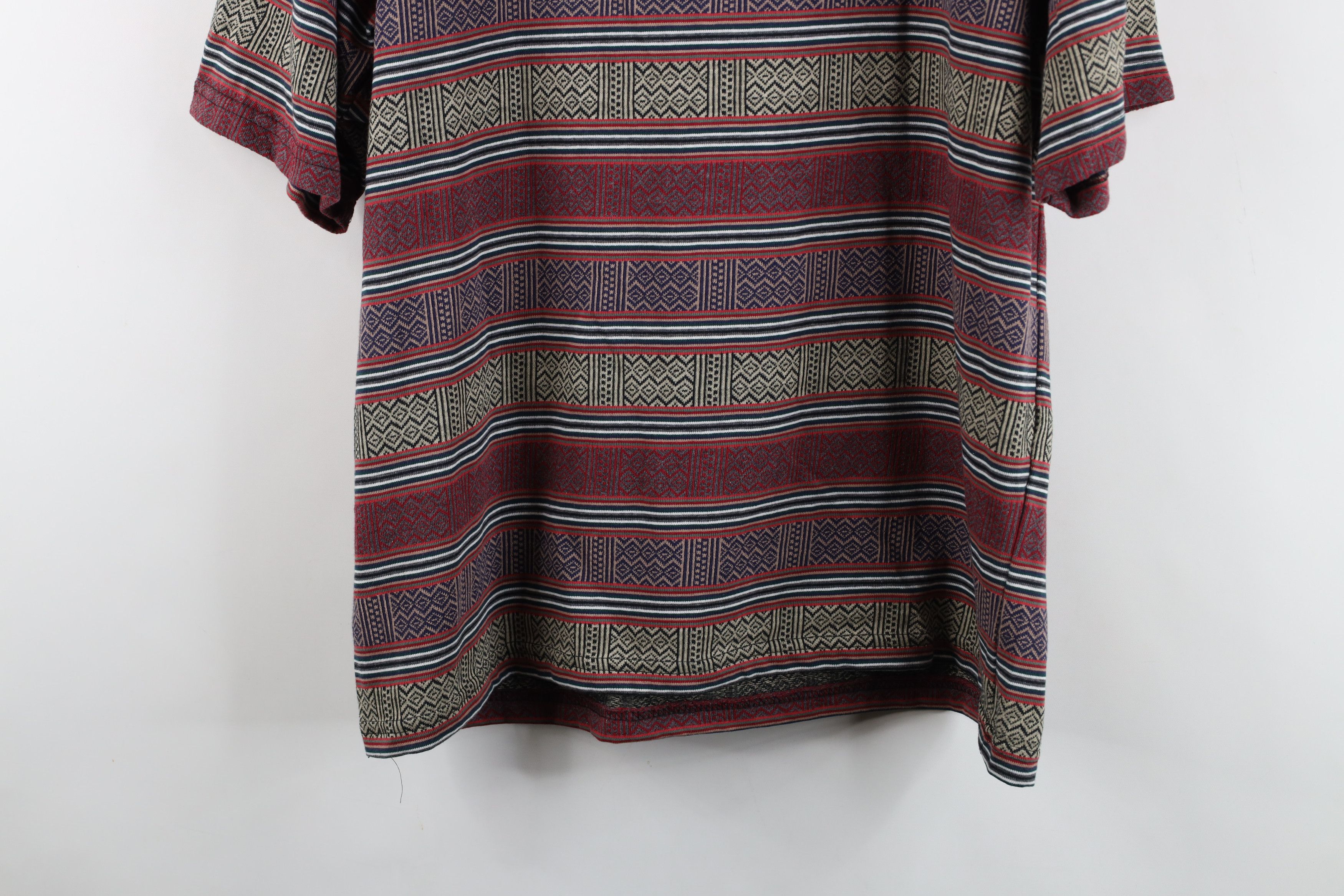 Vintage Vintage 90s Streetwear Striped Knit Surf T-Shirt USA Size US M / EU 48-50 / 2 - 12 Thumbnail