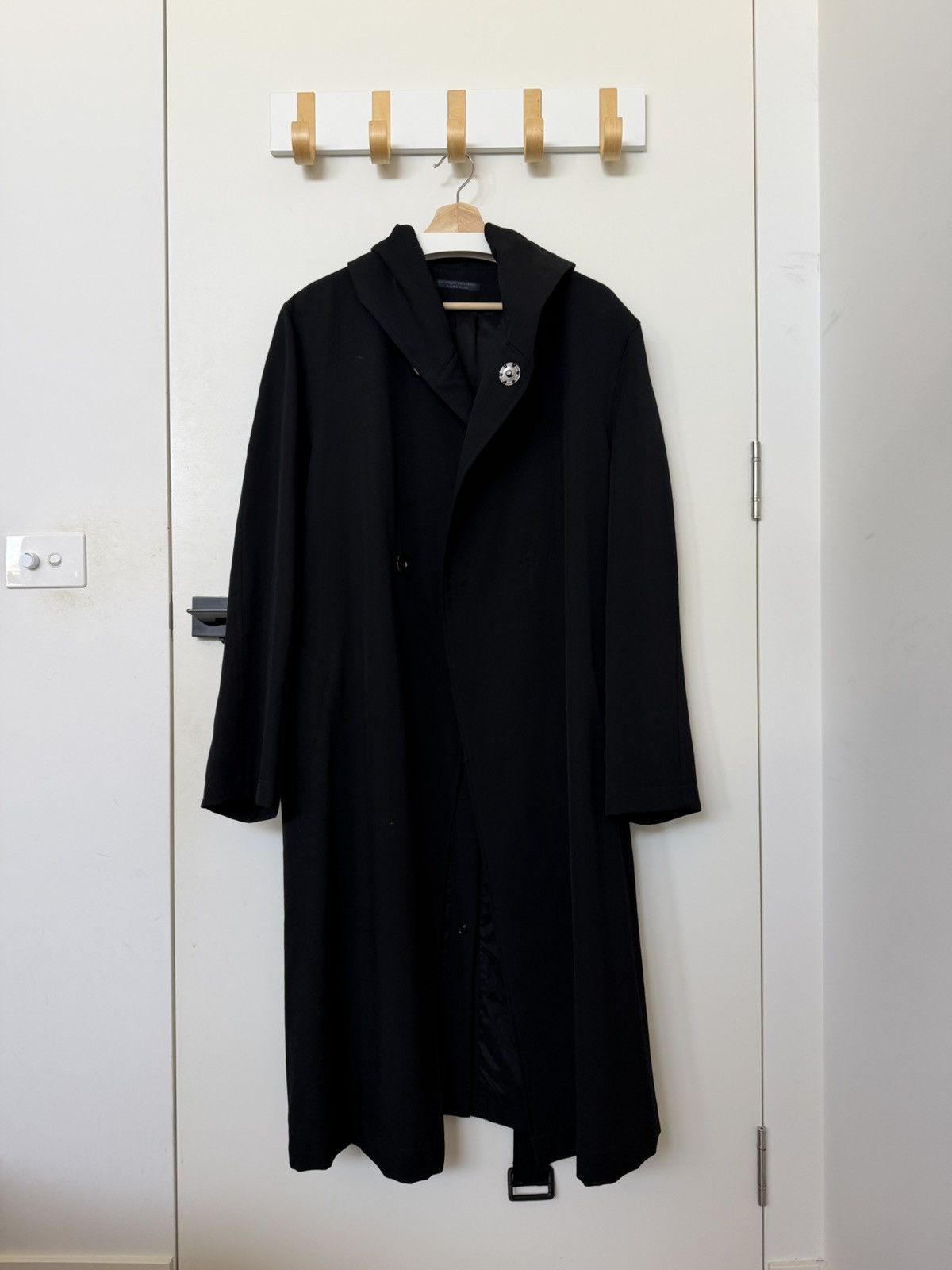Yohji Yamamoto 18AW Regulation Re Gabardine Hooded Coat Size US M / EU 48-50 / 2 - 1 Thumbnail