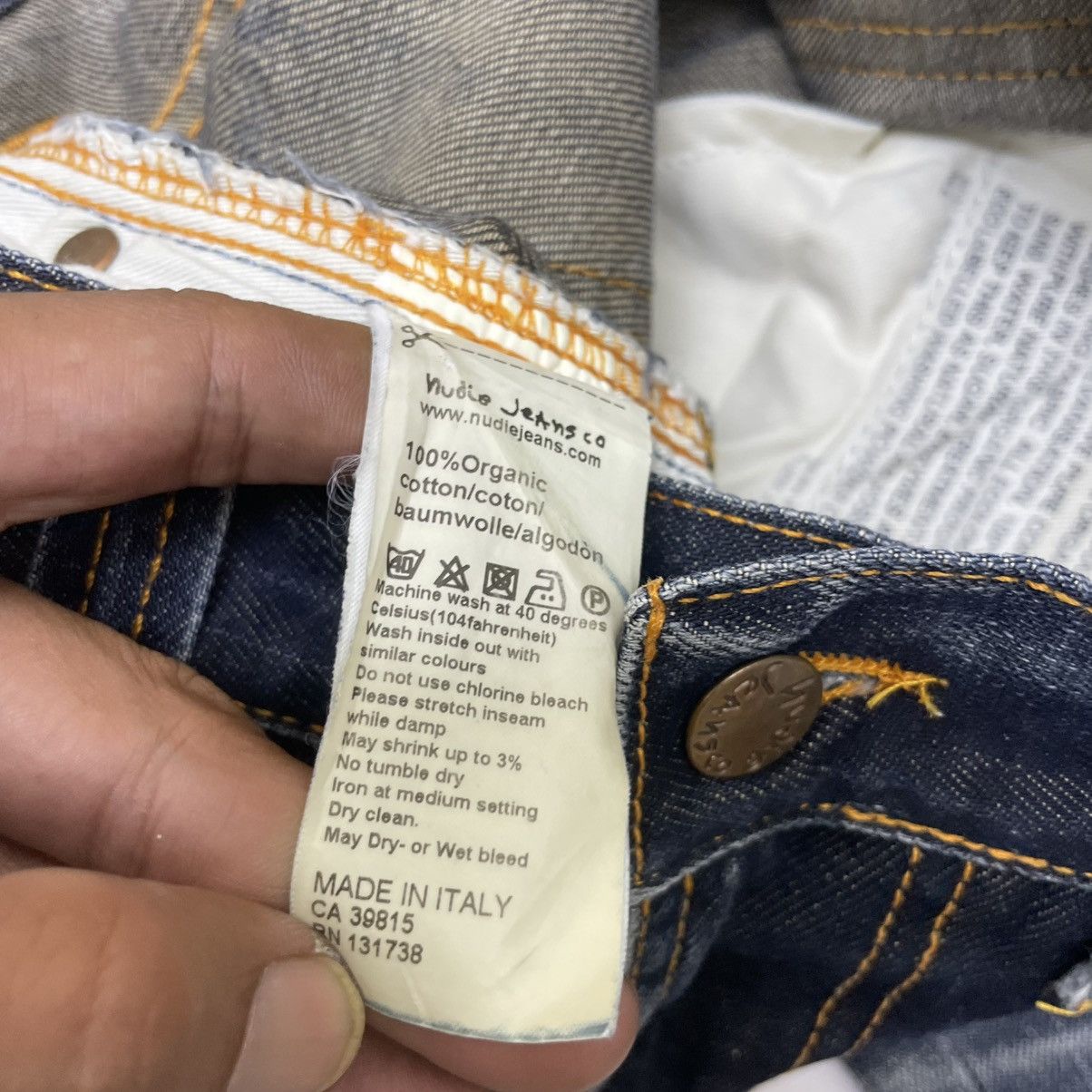 45rpm 💥Vintage Nudie Jeans Size US 30 / EU 46 - 7 Thumbnail