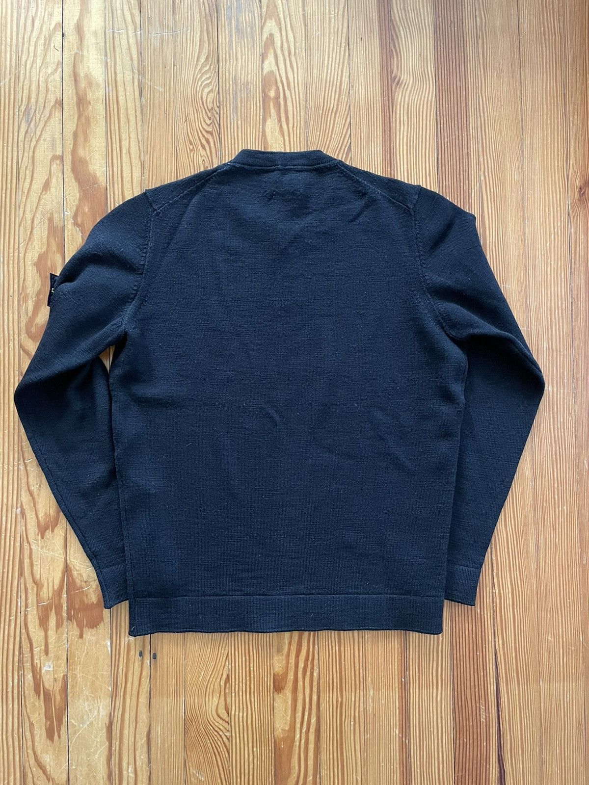 Stone Island Stone Island Wool Knit Sweater Black Size US L / EU 52-54 / 3 - 2 Thumbnail